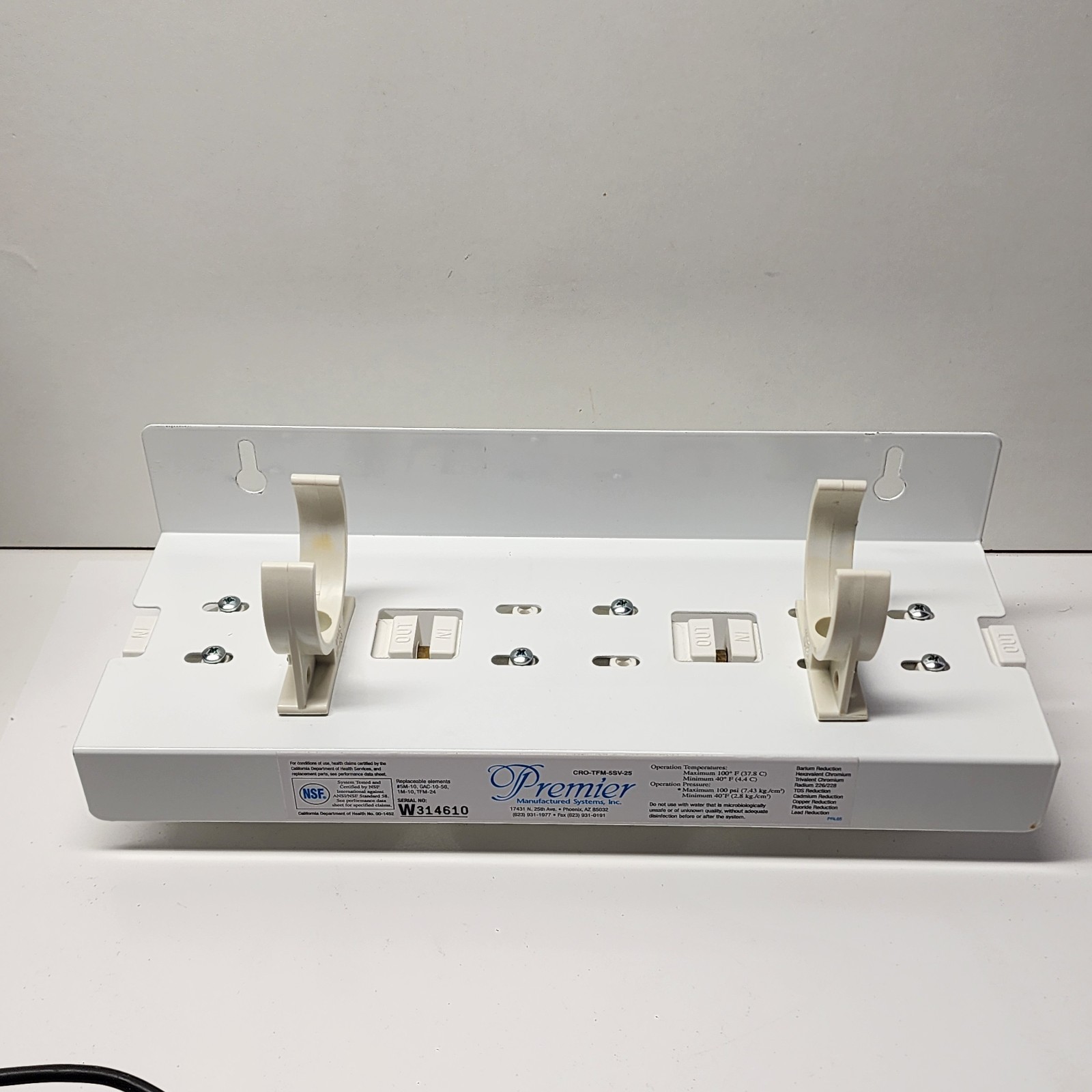 *Replacement Manifold For Watts Premier Osmosis Water CRO-TFM-5SV-25 System