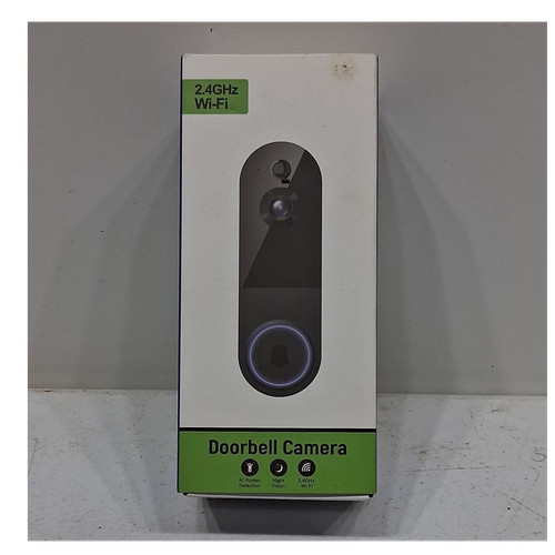 Camtro T52 Wireless Video Doorbell Camera Black AI Human Detection Night Vision
