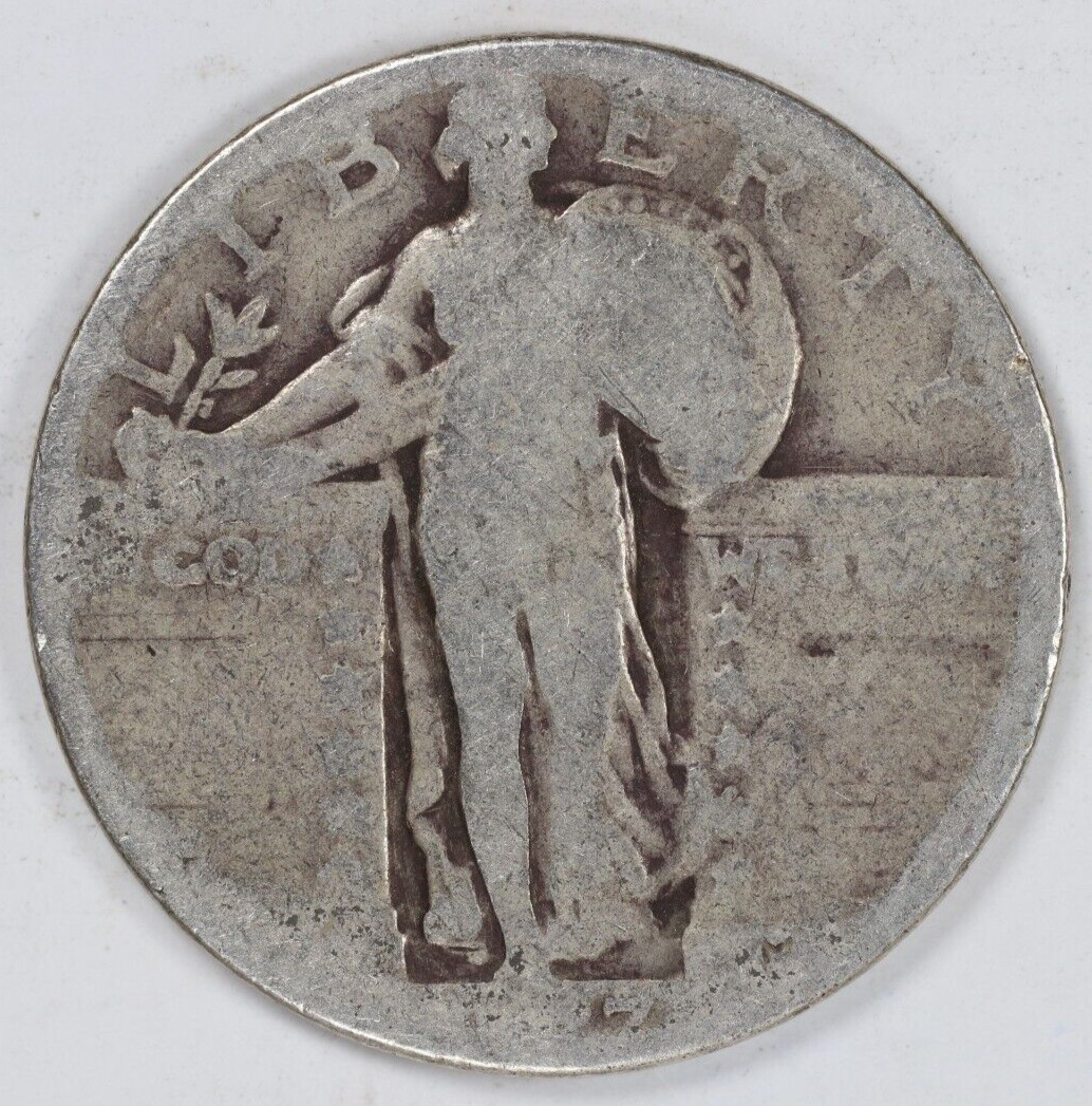 1927-P Type 2 Standing Liberty Quarter 25c
