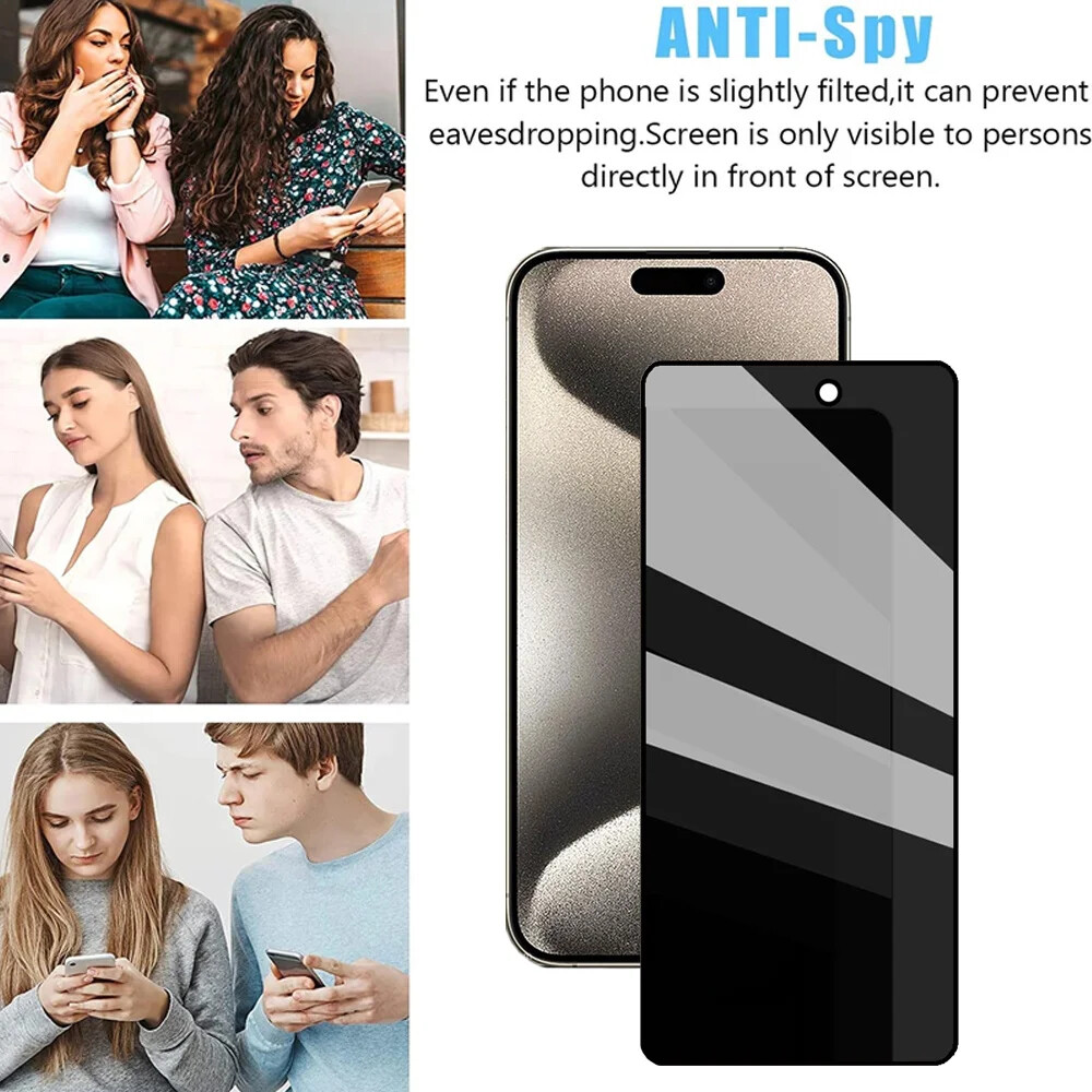 2xFor Apple iPhone 15 Pro Max Anti Spy Privacy Tempered Glass Screen Protector