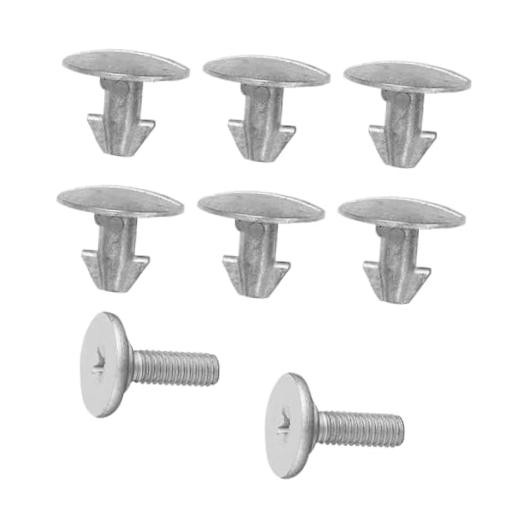 Car Engine Splash Shield Hardware Kit, Engine Lower Cover Pin Screw Bolt, 8PCS