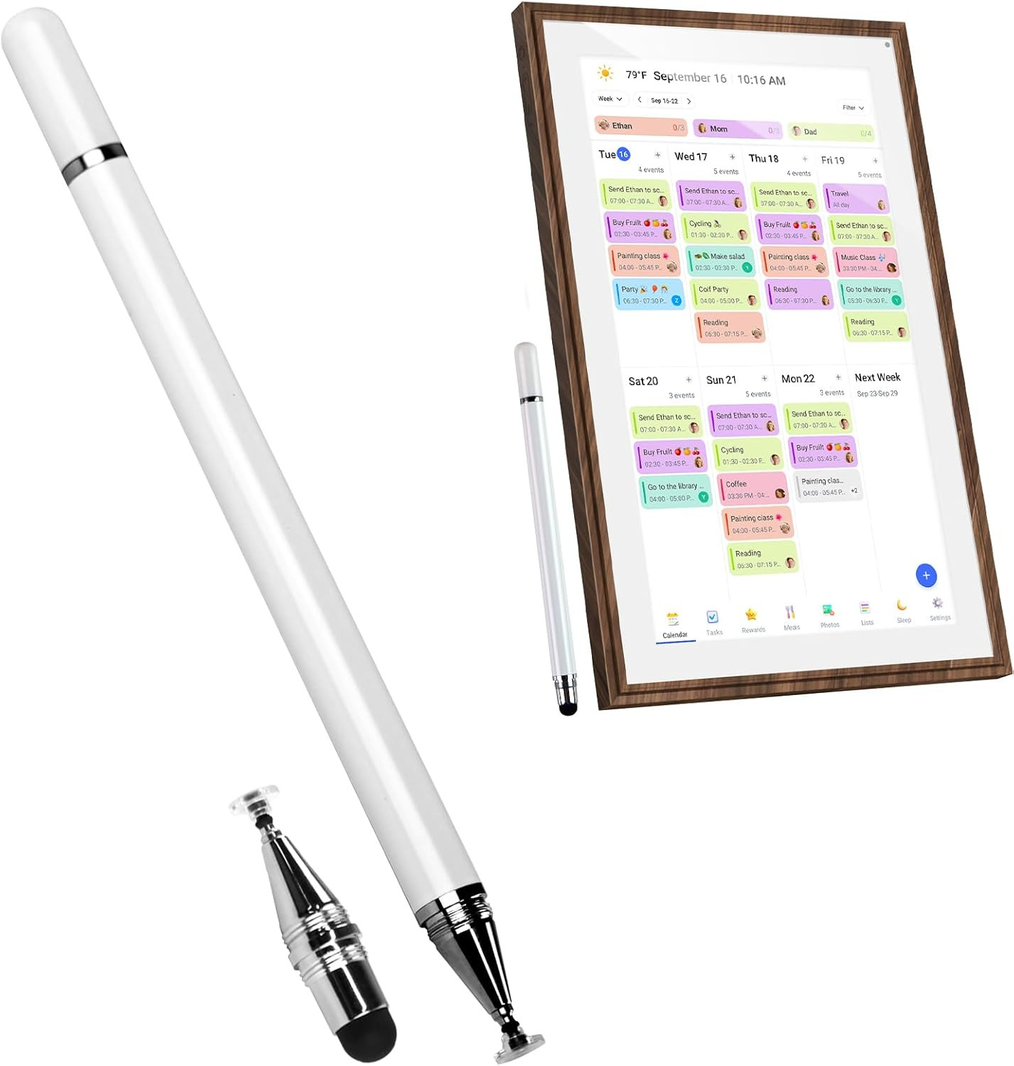 Touchscreen Stylus for Smart Calendar and Tablet, Consistent High Precision