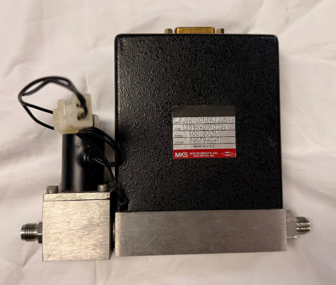 MKS 1259A-00100SV MFC, Mass Flow Controller, 100 SCCM, working unit