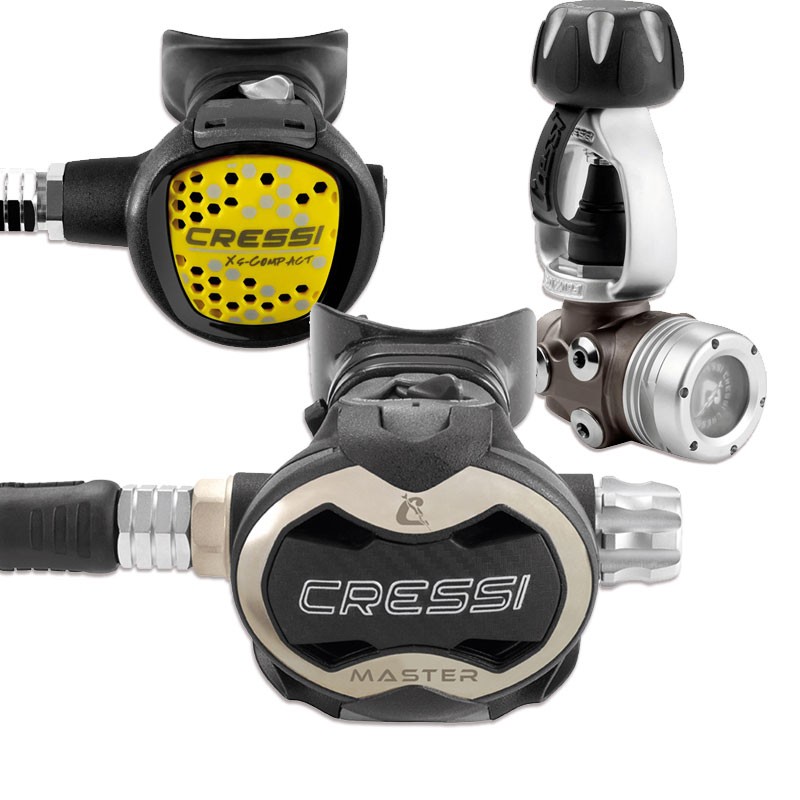 Cressi Sub T10-SC PVD MASTER INT Underwater Dispenser with Octopus