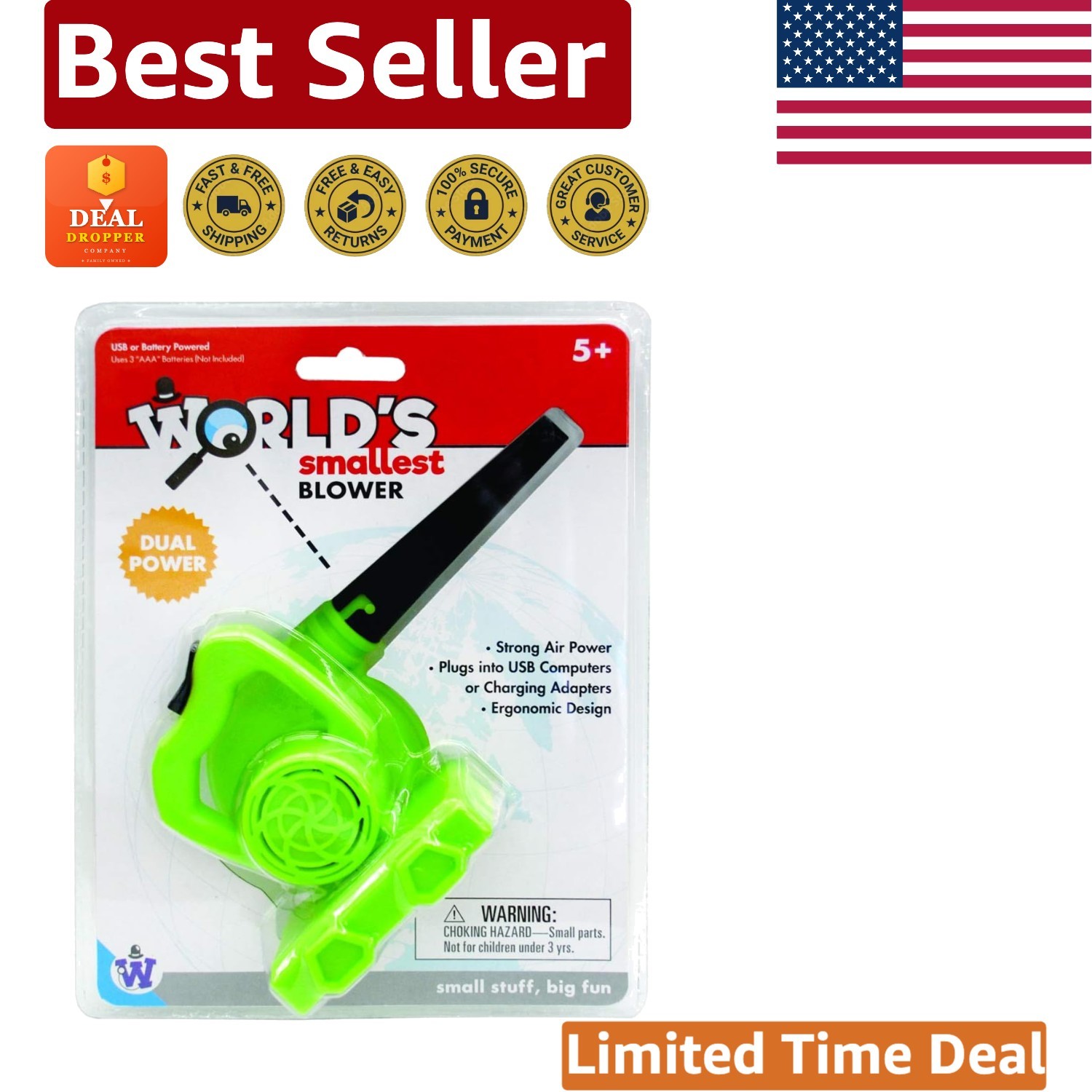 Miniature Leaf Blower & Cleaner - Hassle-Free Dust Removal for Small Spaces