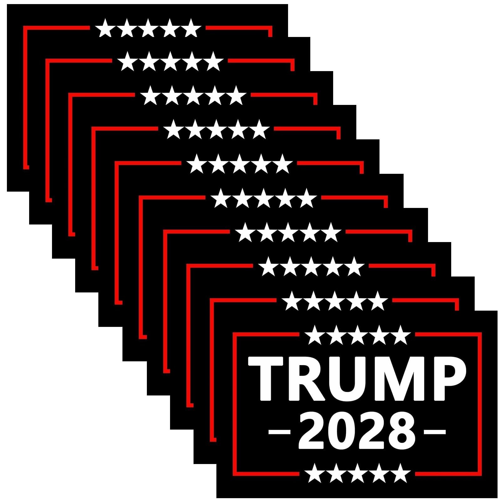 10 Pack of Trump 2028 MAGA Stickers Laptop Bumper Window Waterproof Decals NEW