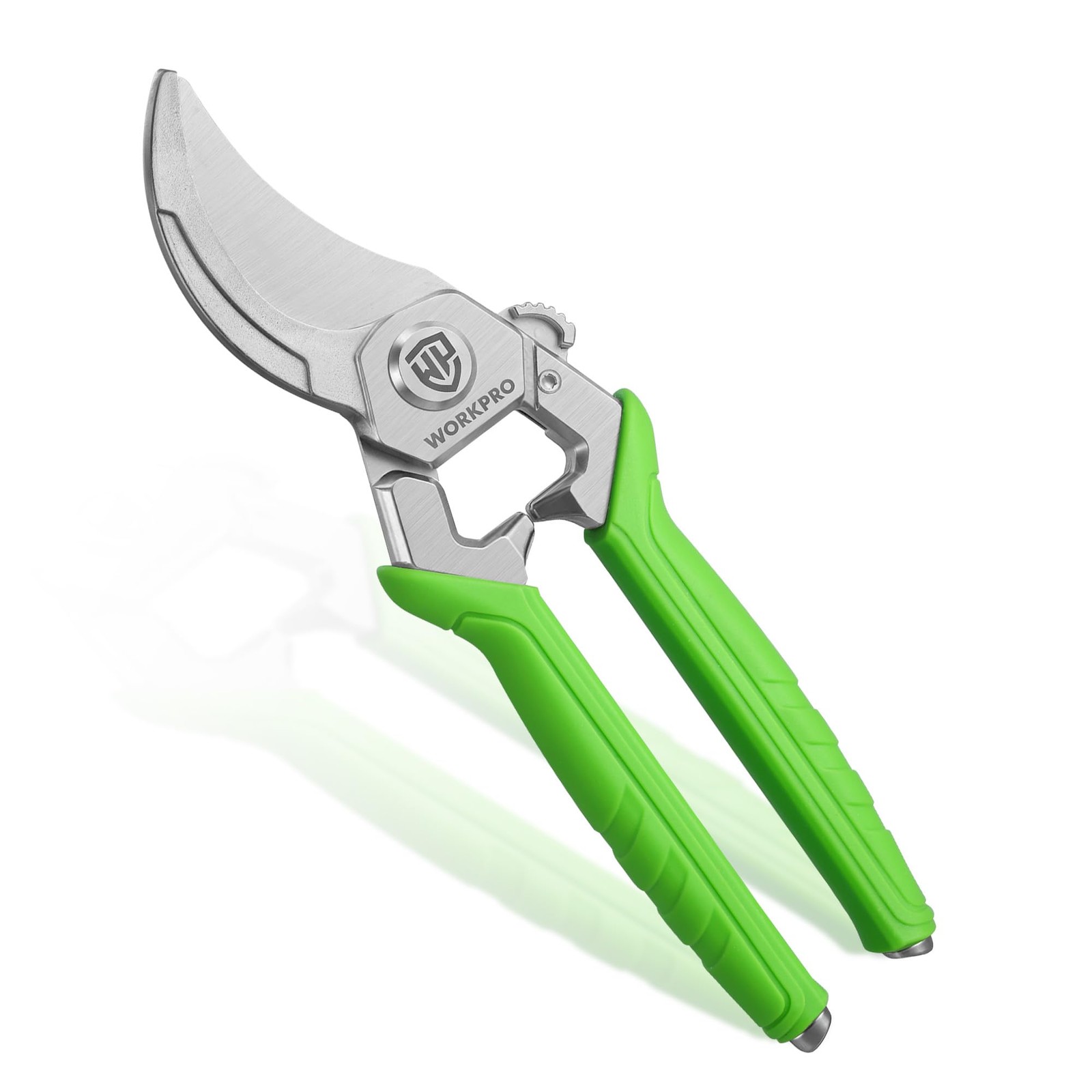 WORKPRO 8.5" Bypass Pruning Shears, Professional Garden 8.5 inches, Green