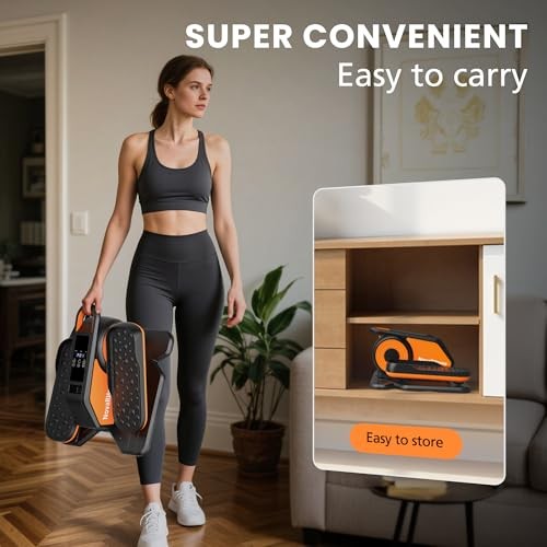 Under Desk Elliptical Machine, Quiet & Portable Electric Machine Seated Pedal