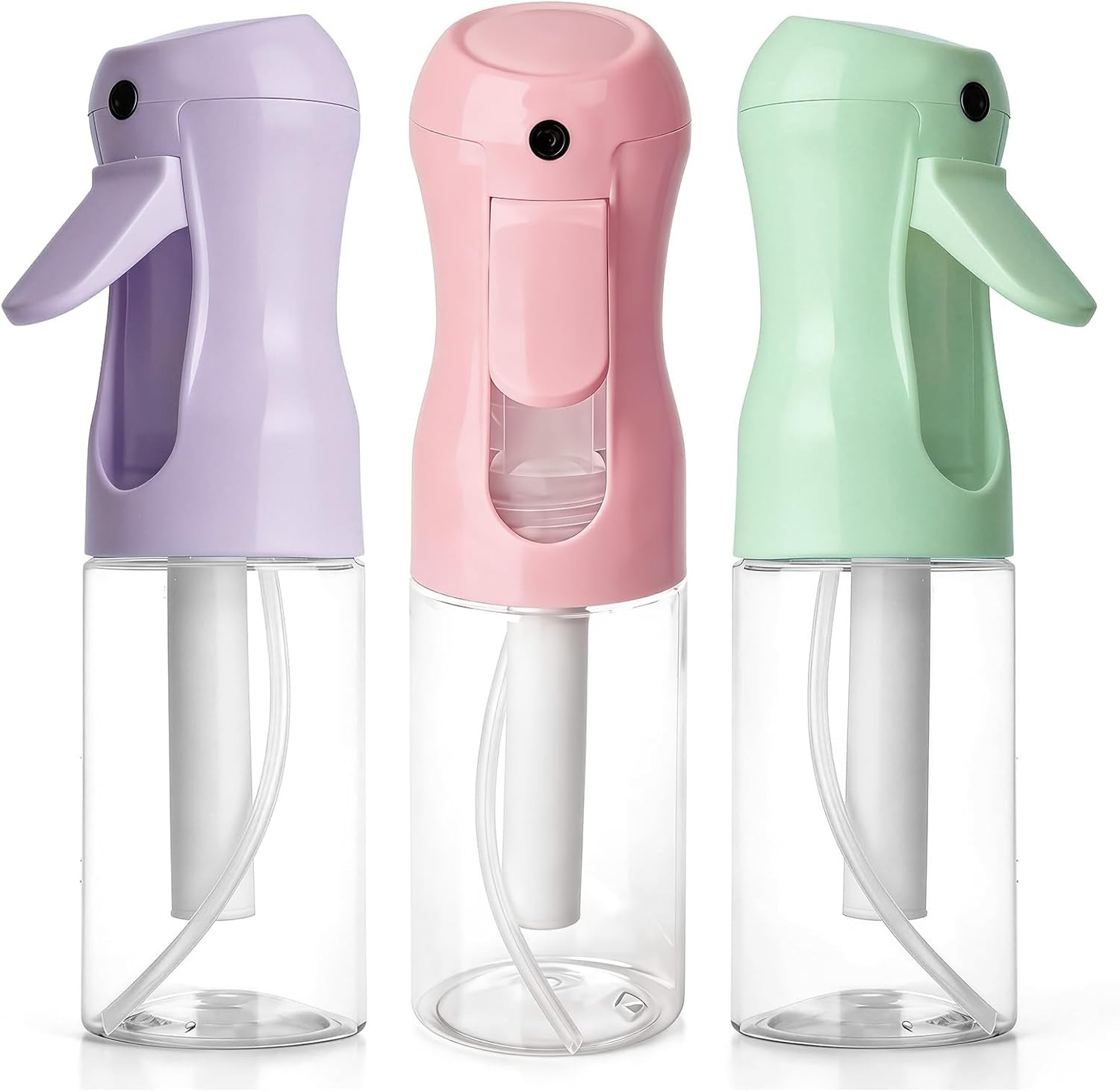 3Pcs Continuous Spray Bottles For Hair,Ultra Fine Mister for Hair 200ml/6.8oz