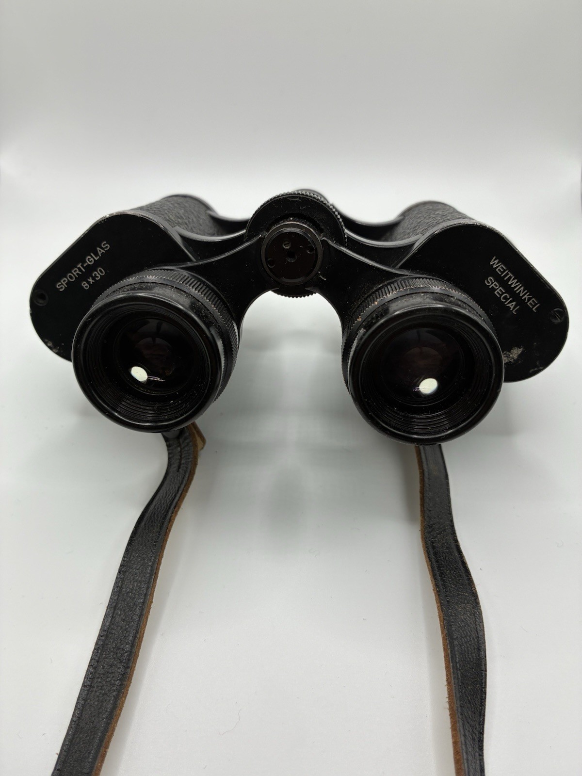 Vintage 8 X 30 Weitwinkel Binoculars Germany with Case and Straps-Read Condition