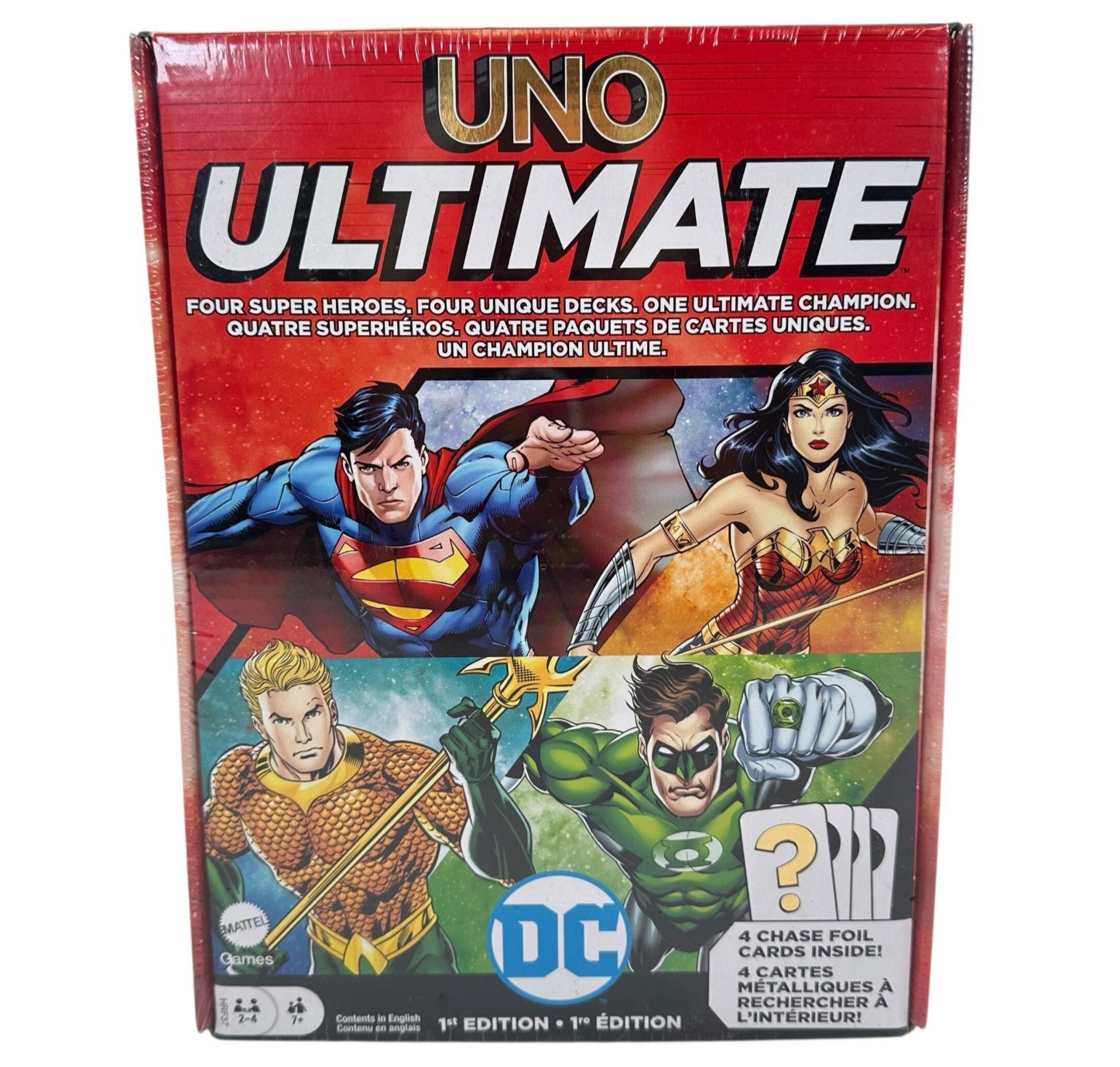 UNO ULTIMATE DC Card Game with Collectible Foil Cards Mattel Games Super Heroes