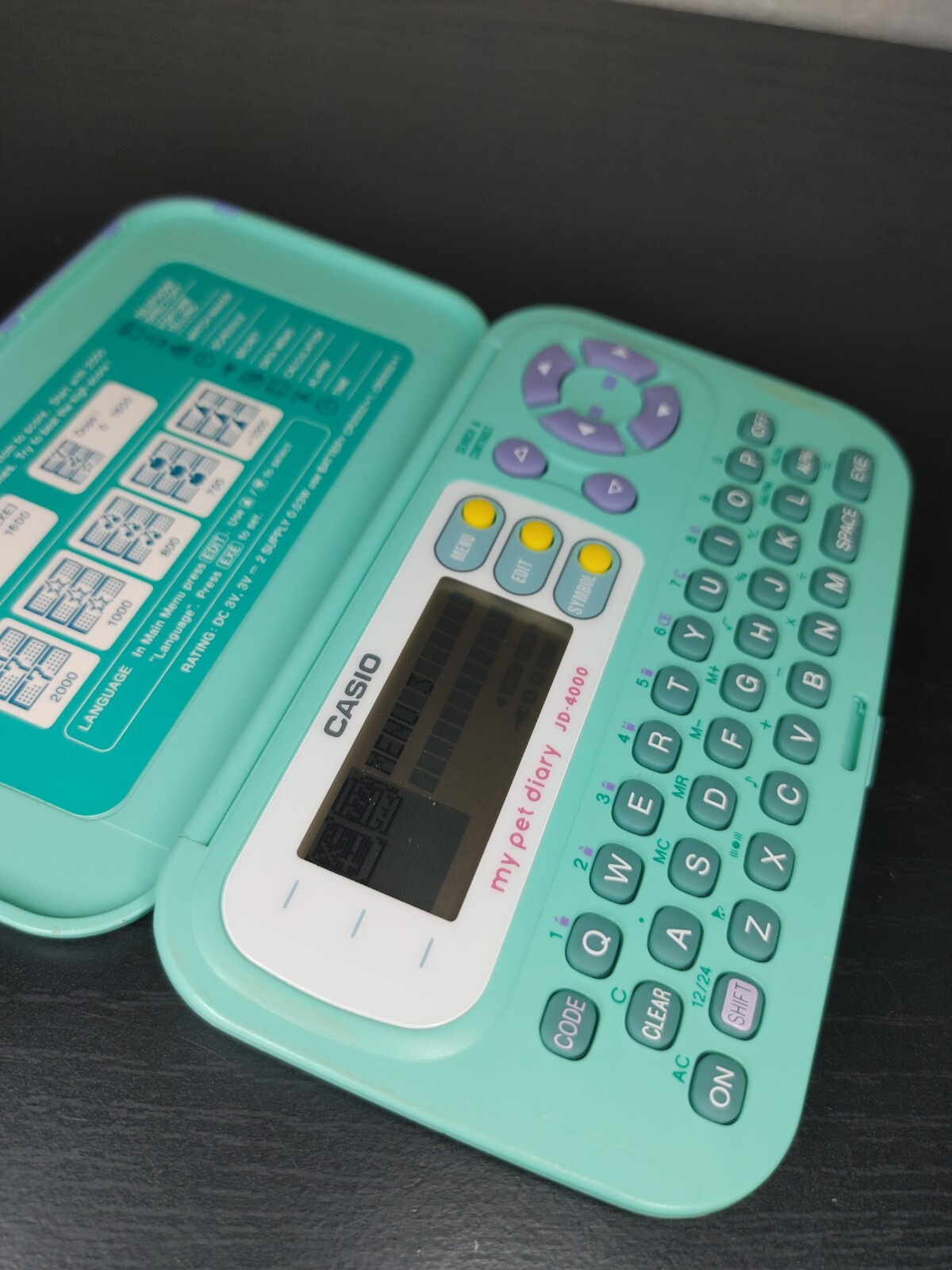 Casio Pet Action JD-4000 My Pet Diary