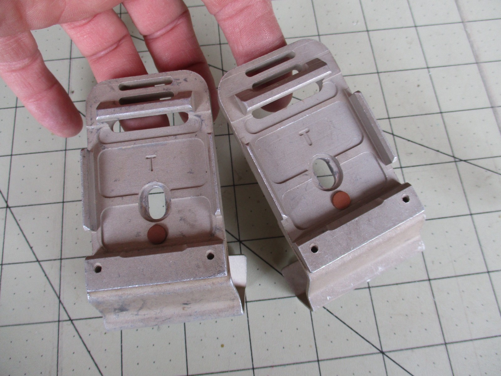 Military Norotos Titanium NVG, Night Vision ACH Helmet Mount Bracket, Lot of 2