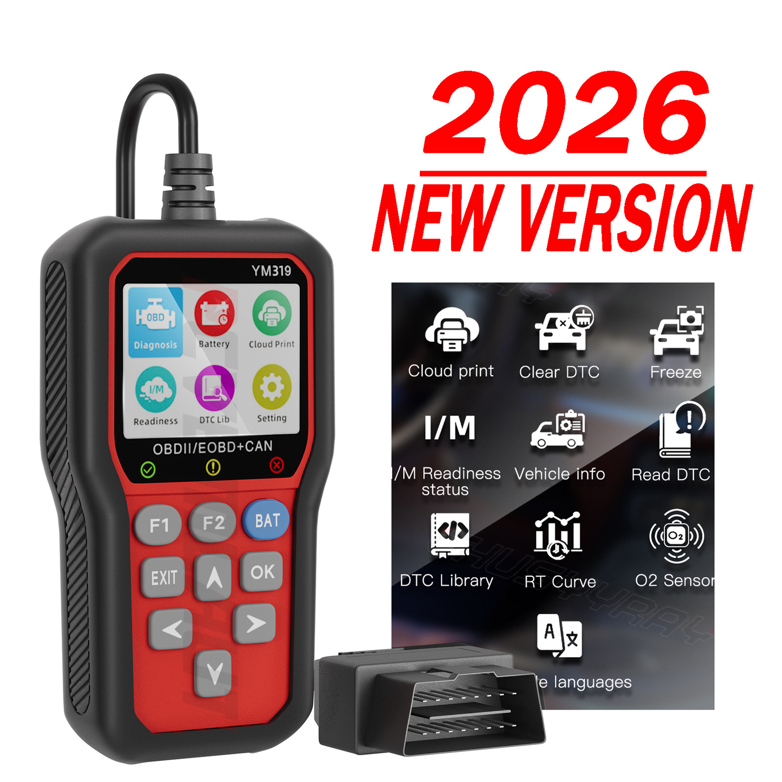 OBD2 Scanner Code Reader for RAM 1500 2500 3500  Diagnostic Scan Tool