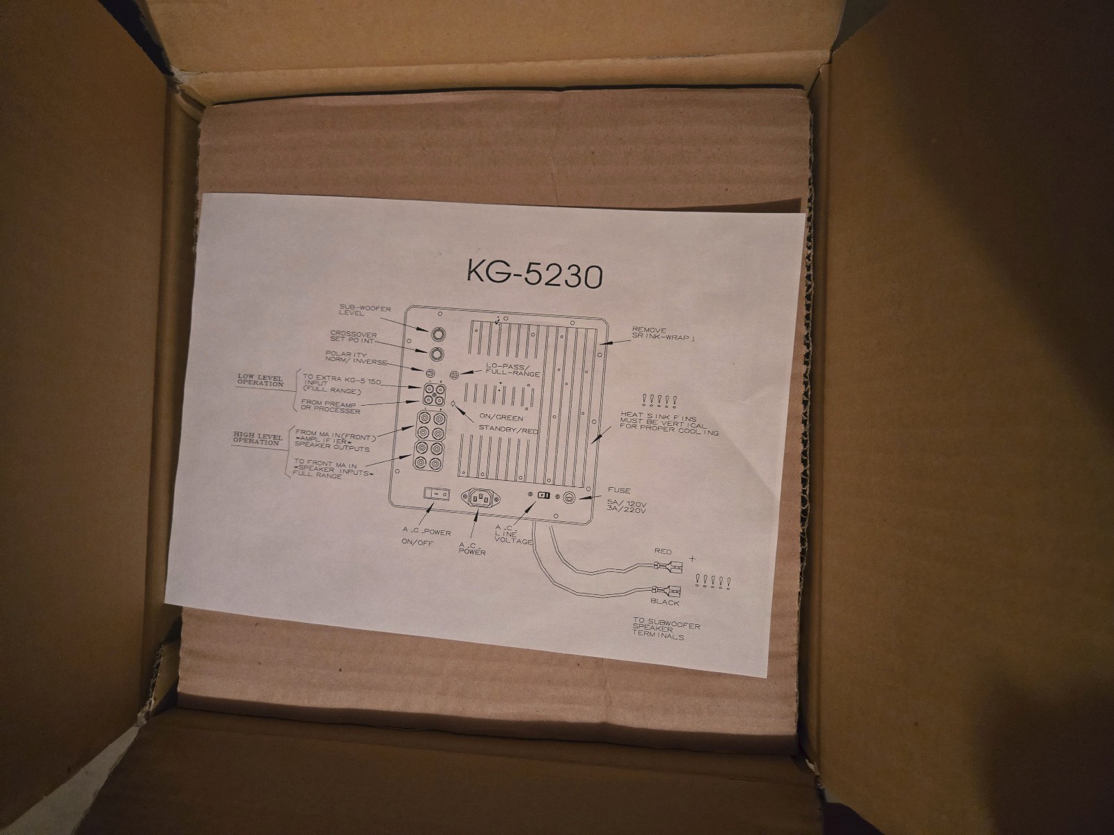 Keiga KG-5230 Plate Amplifier