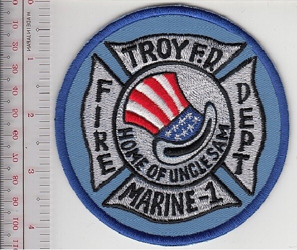Fire Boat New York Troy City Fire Department Marine 1 Fireboat NO TARIFF