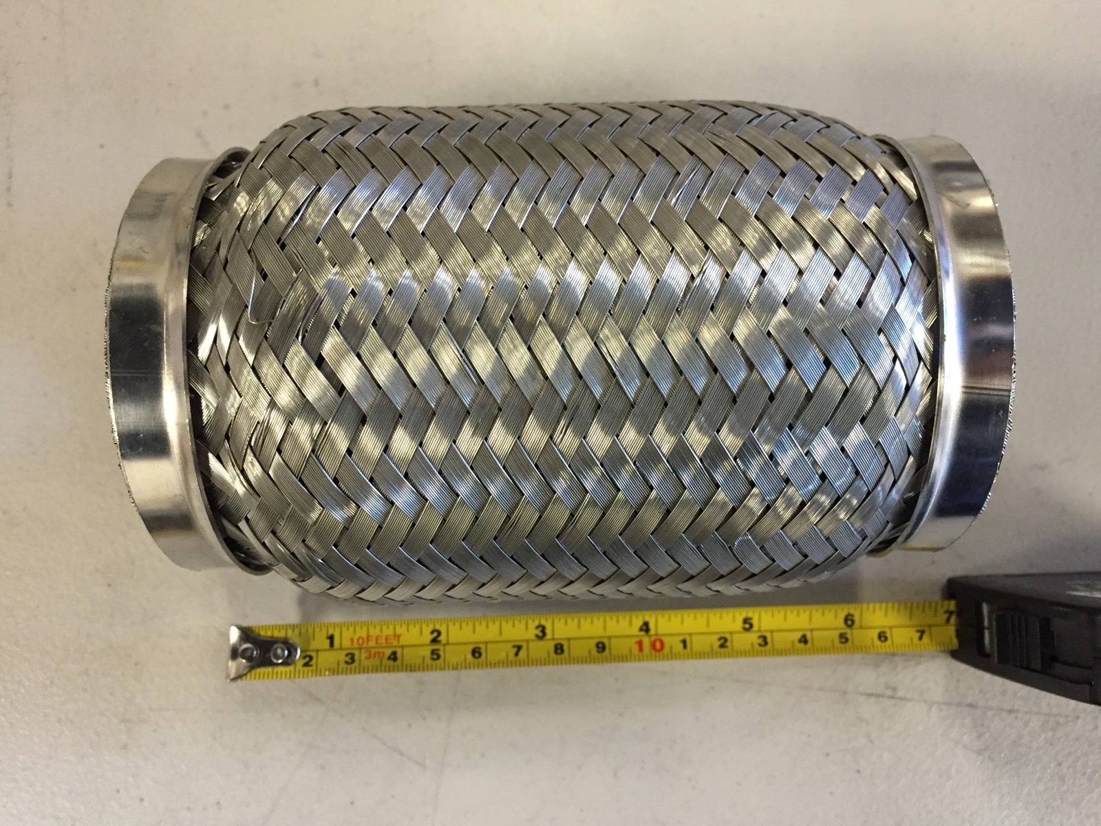 ZZPerformance 304 Stainless 3" x 6" Exhaust Interlock flex Section coupling
