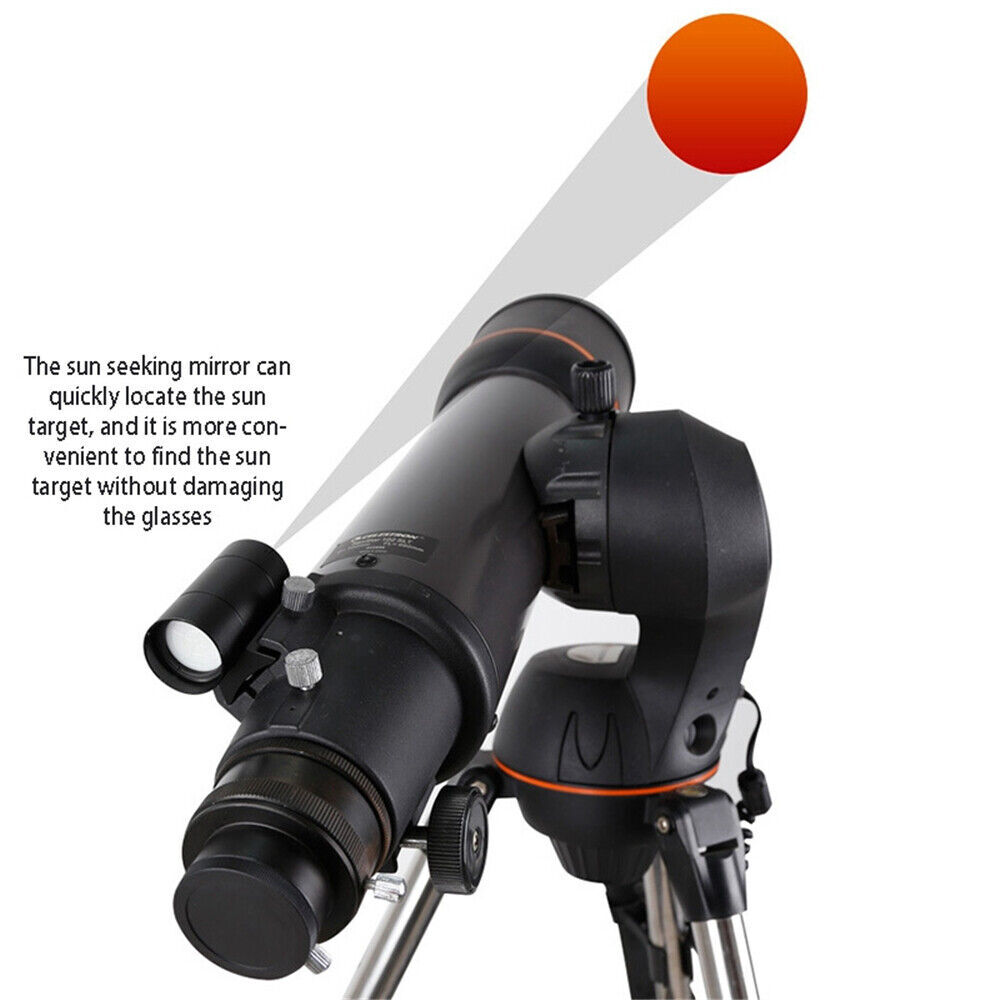 Solar Finder Scope Metal +Base Kit for Sun Positioning Solar Eclipse Observation