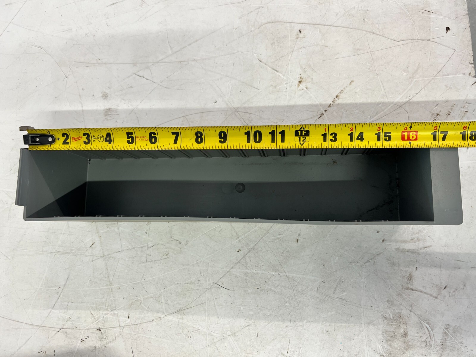4 Quantum Storage Systems Drawer Bins, Gray, Polystyrene, 4-5/8" - 2KWC4