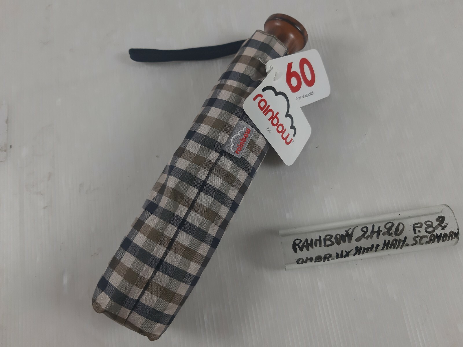 Mini Umbrella - Manual - 8 Sticks - Ivory - 2420 - Rainbow
