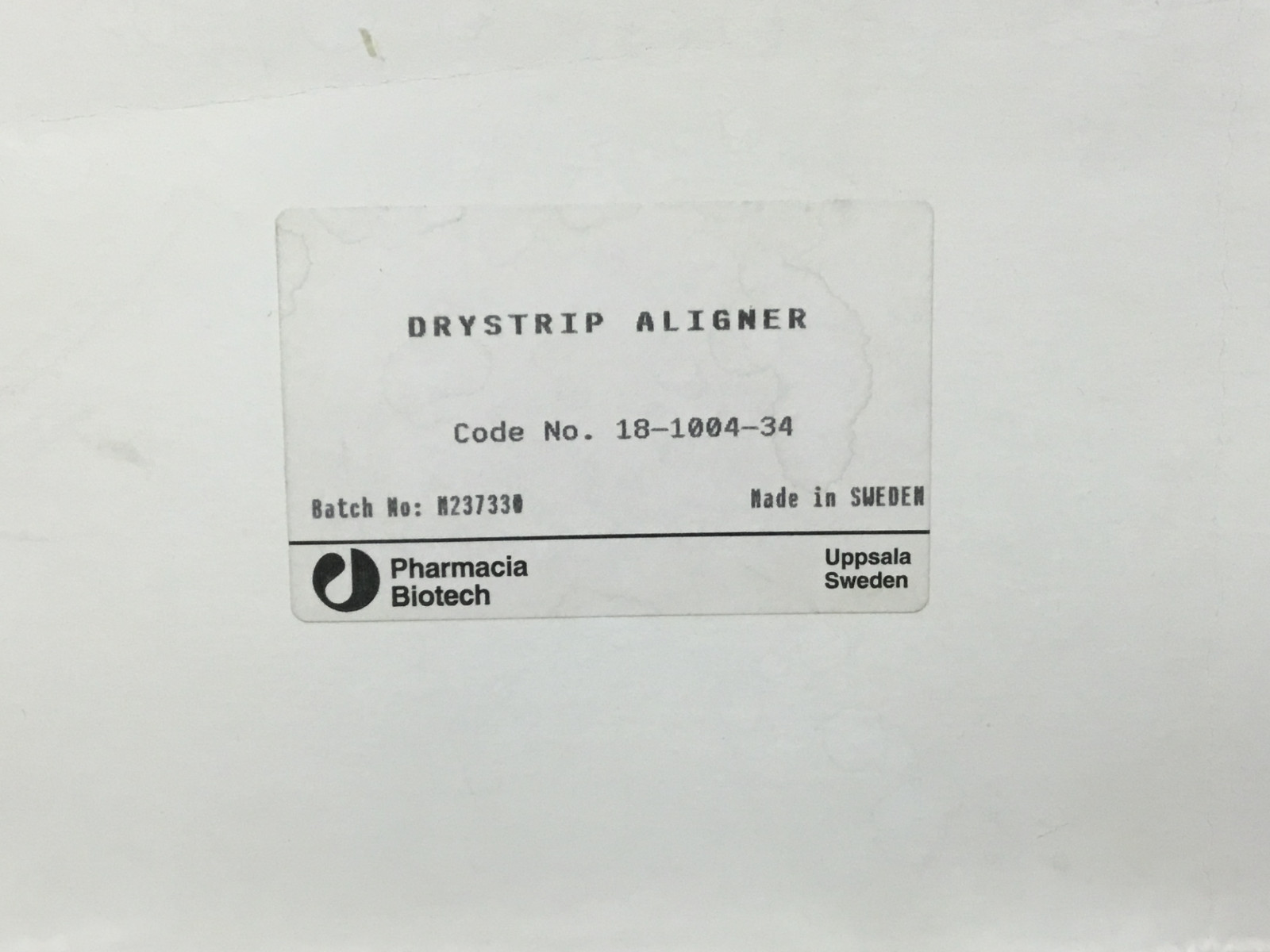 Pharmacia Biotech - 18-1004-34 - Drystrip Aligner - NEW