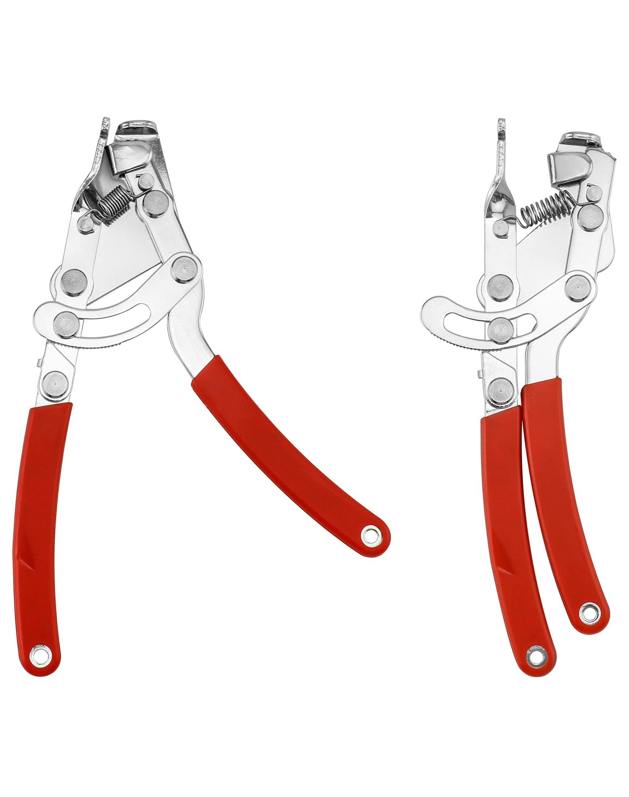 QWORK Fourth Hand Cable Puller, Professional Tension Puller Plier Tool Red