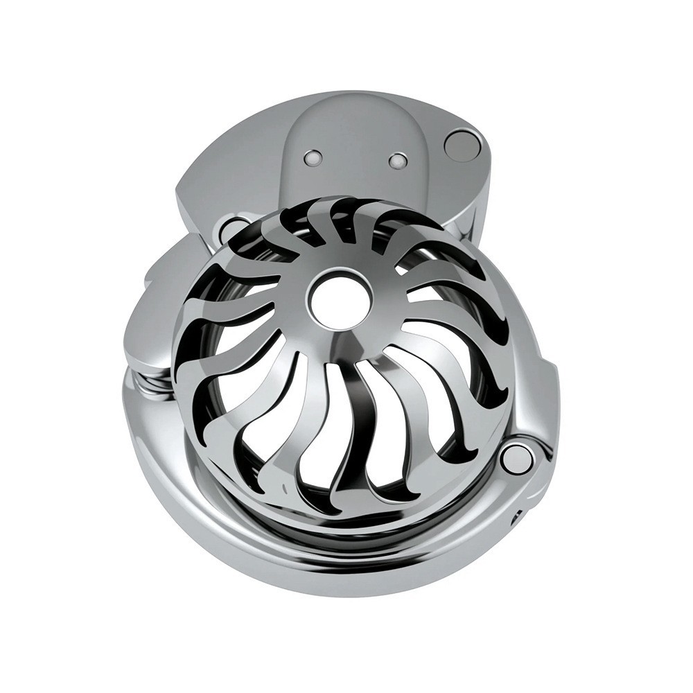 Men Metal Chastity Cage Lock Penis Lock Adjustable Chastity Ring