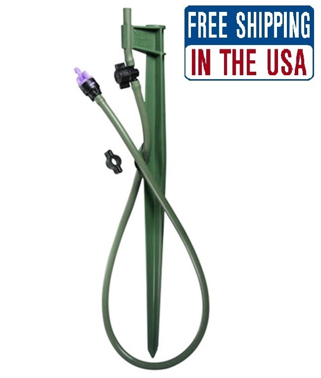 Mister Landscaper Drip Irrigation Micro Stake Assembly Green MLS-211 w Shut Off