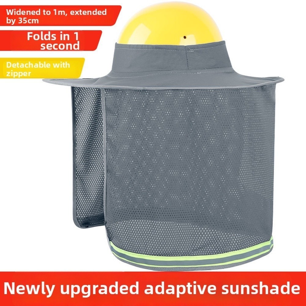 Hard Hat Sunshade Mesh Construction Visor For Intense Sunlight Exposure