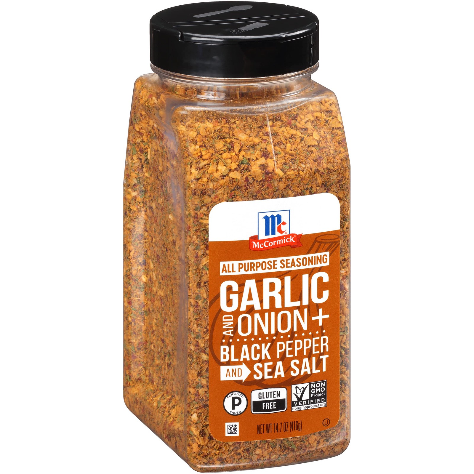 McCormick Garlic and Onion, Black Pepper Sea Salt 14.7 Ounce (Pack of 1)
