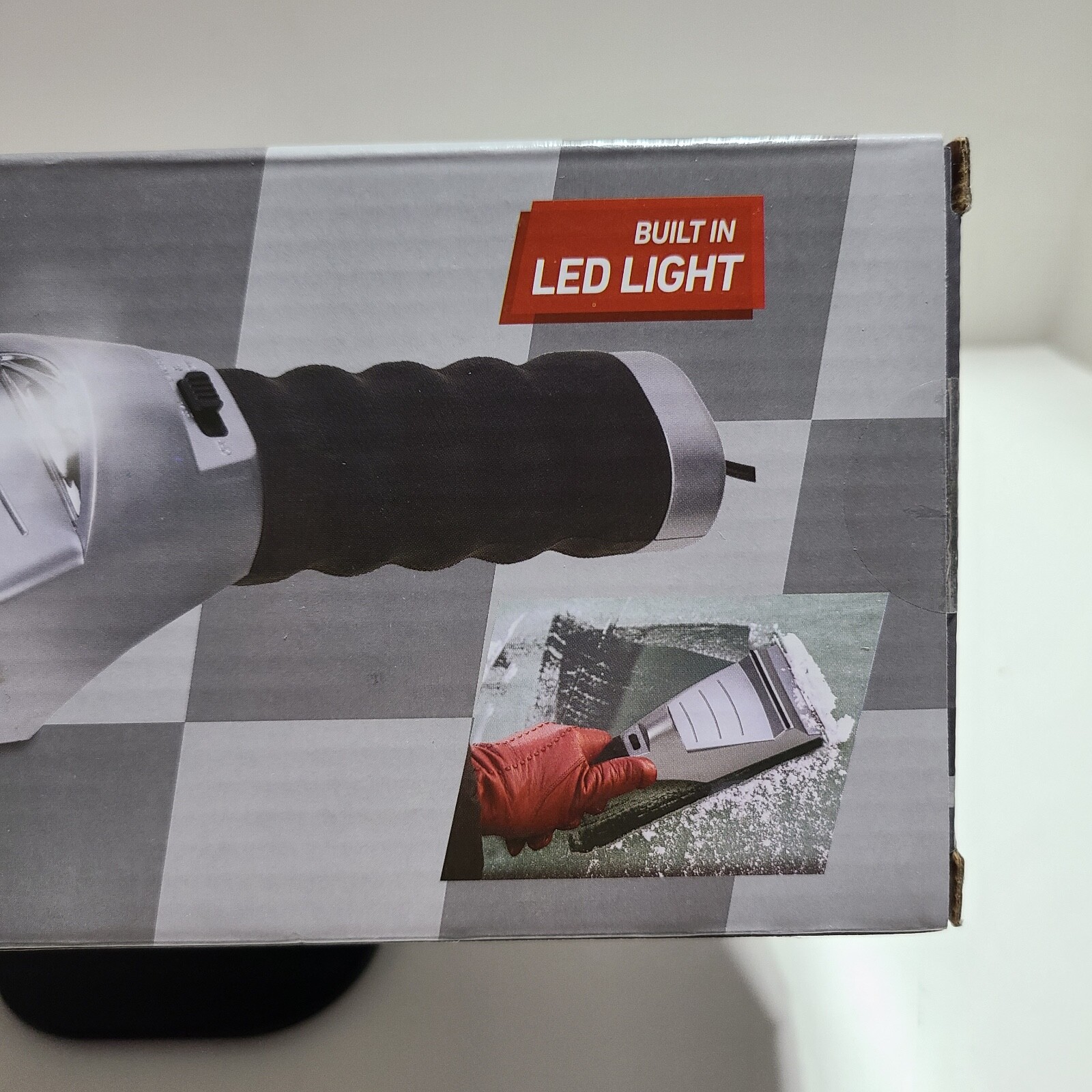 Heated 10" Ice Scraper with Built-In LED Light by Meridian Point.
