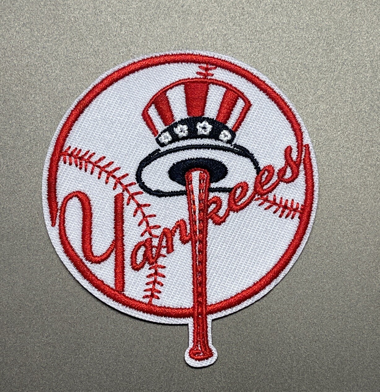 New York Yankees Logo Patch Embroidered Iron 2.75x2.75 Inch
