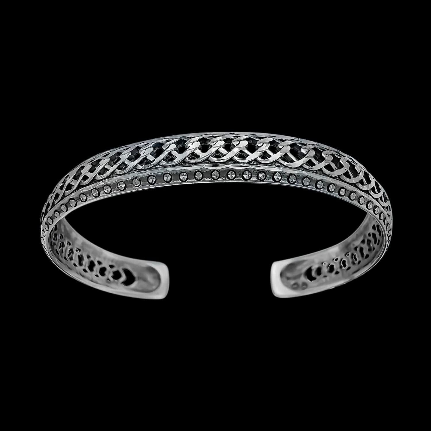 Viking Bracelet, Celtic Bracelet, 925 Sterling Silver Bracelet, Navajo...