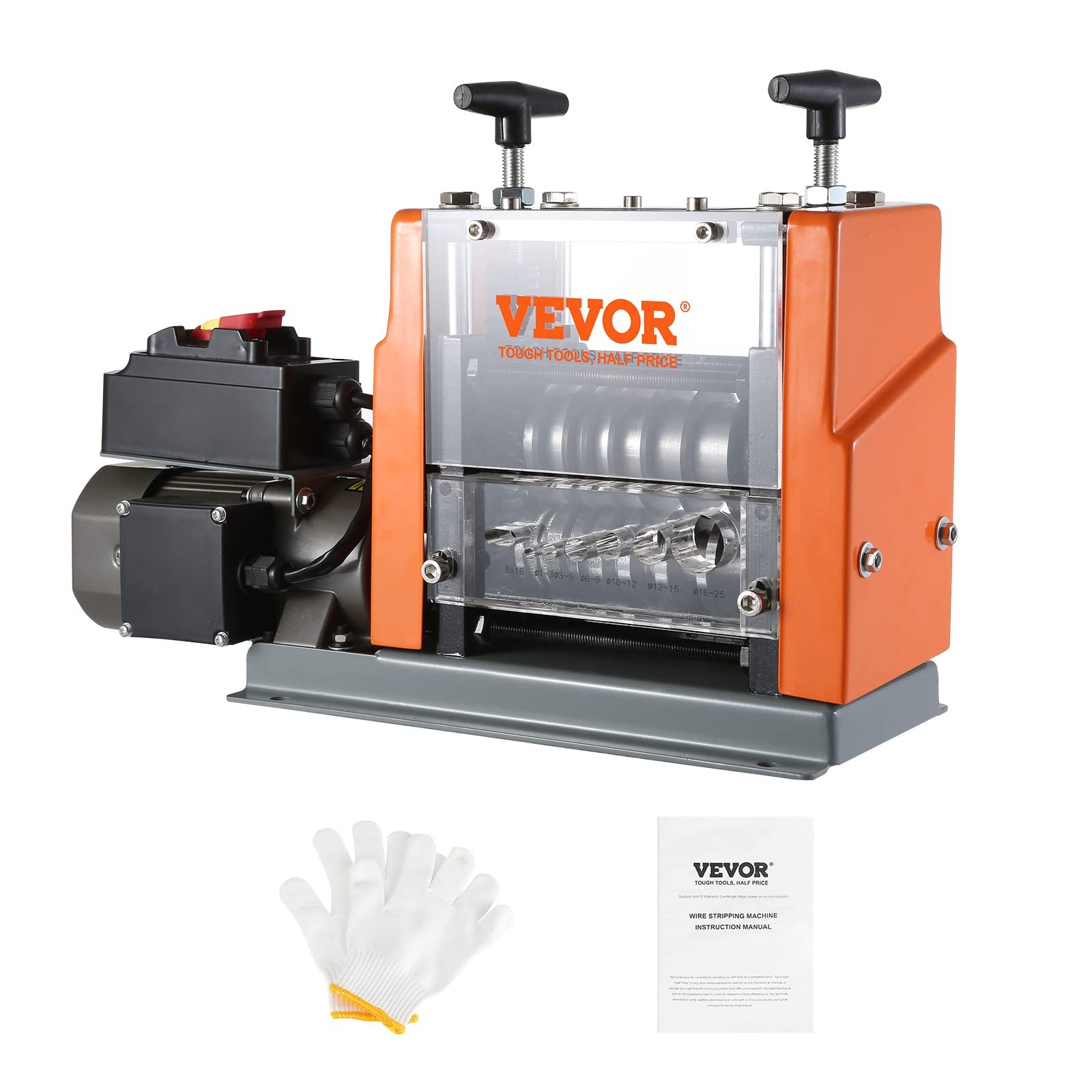 VEVOR Automatic Wire Stripper 0.06-0.98in 60W 7 Channels