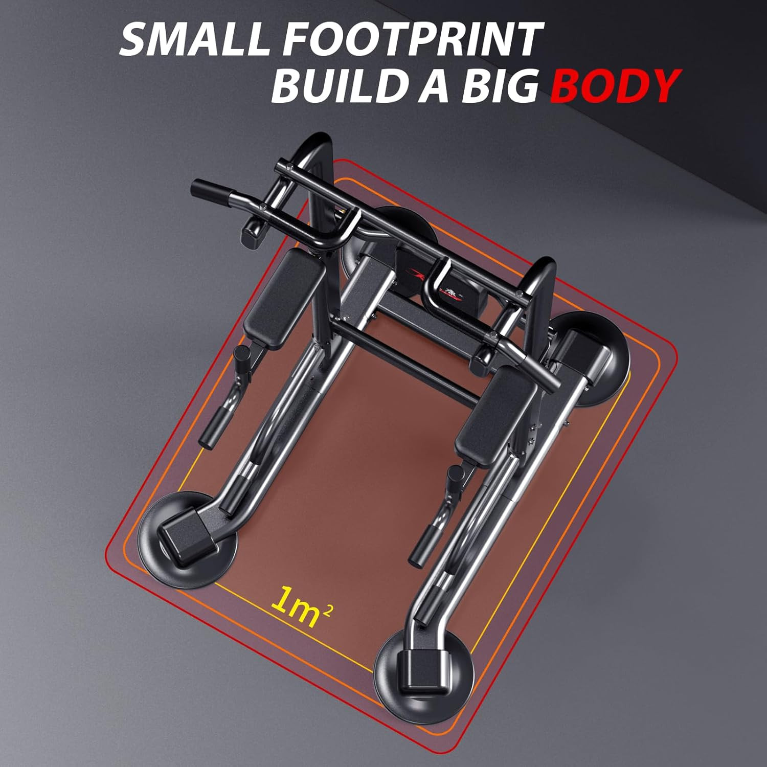 Power Tower Adjustable Height Pull up & Dip Station Multi-Function Home Strength