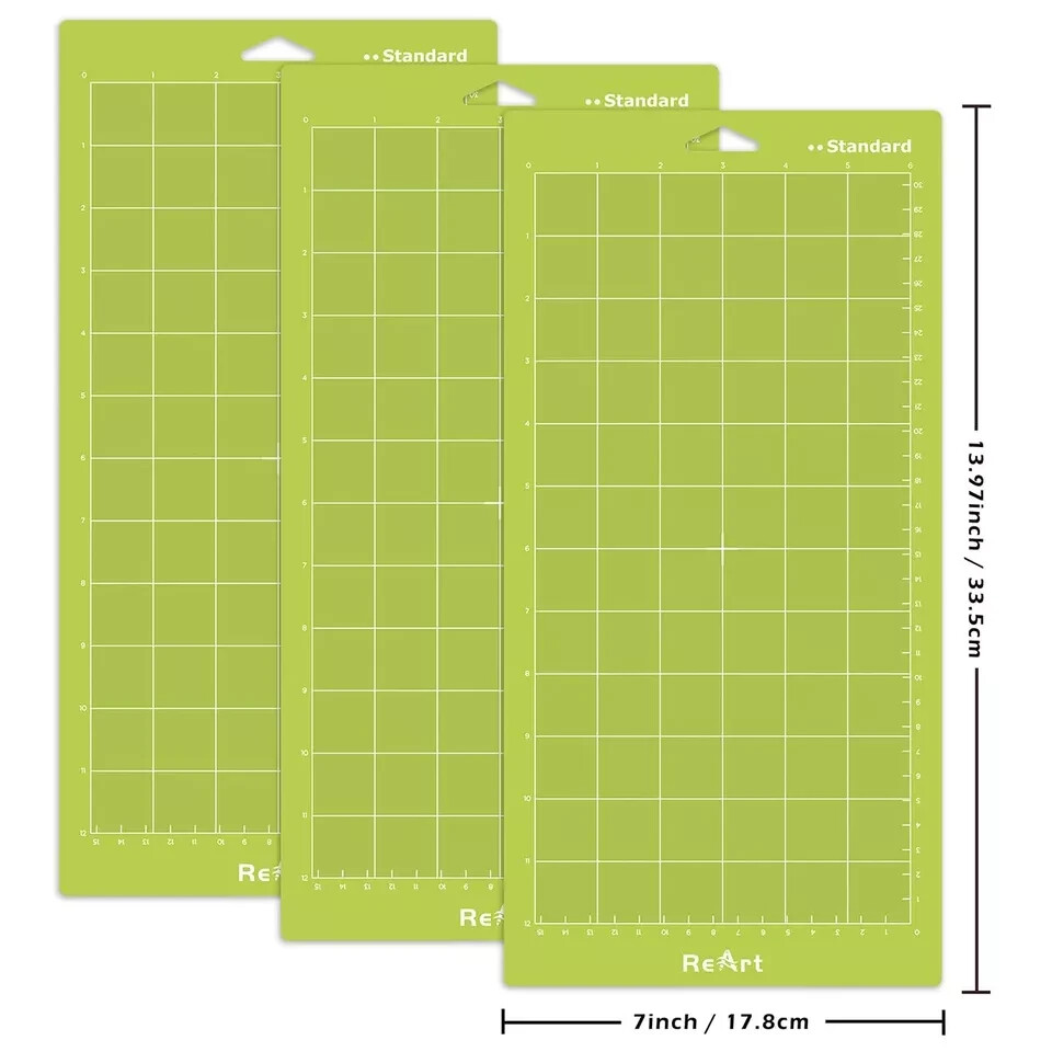 Standard Grip Adhesive Cutting Mat 6 x 12 Inch For Expression Machine - 3 Pack