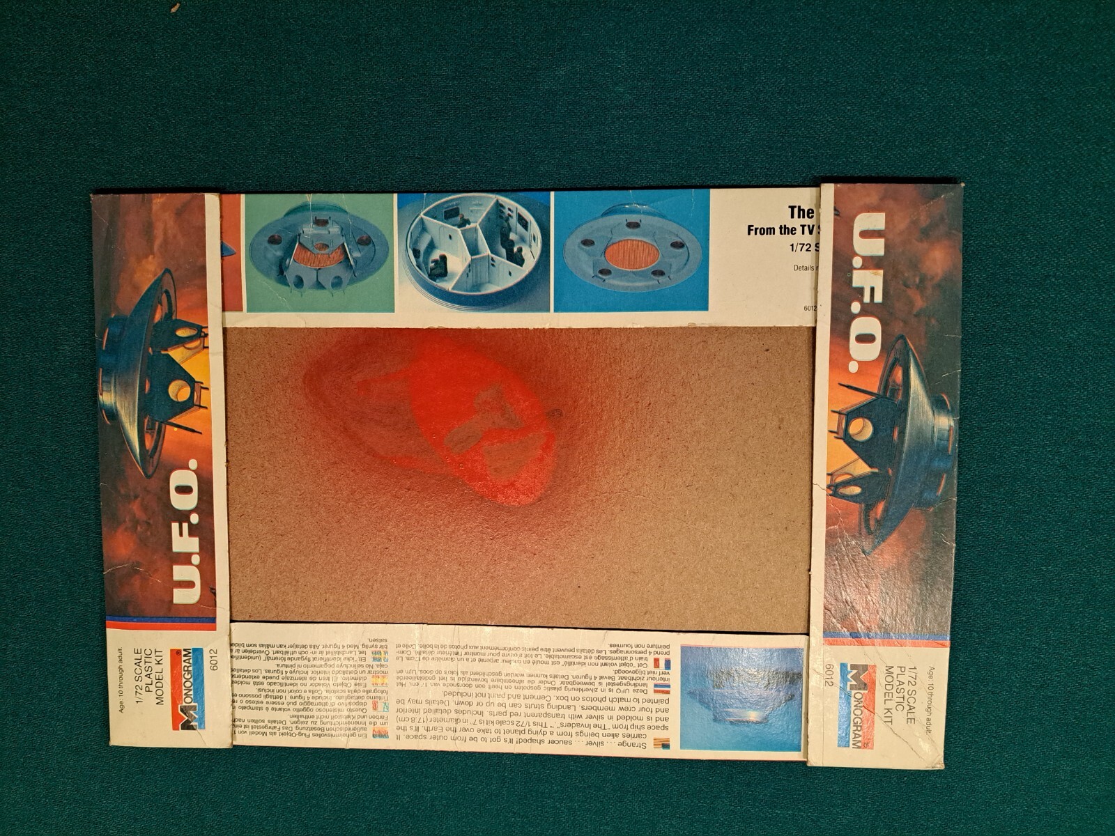 Monogram "The Invaders" U.F.O. Model Kit Box Only