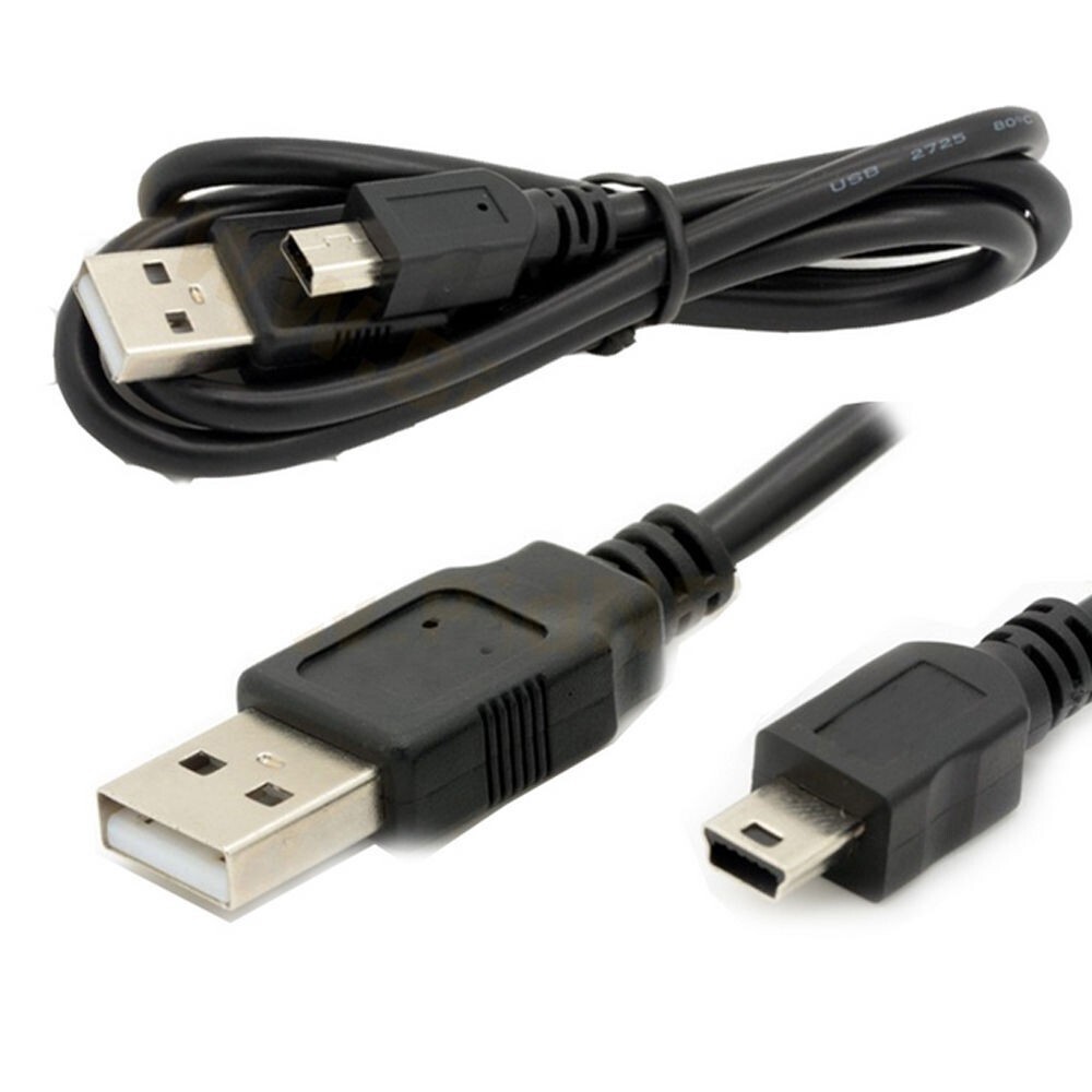 5 Pin Mini USB Charger Cable Cord Lead for MP3 MP4 PMP Media Player GPS Nuvi US