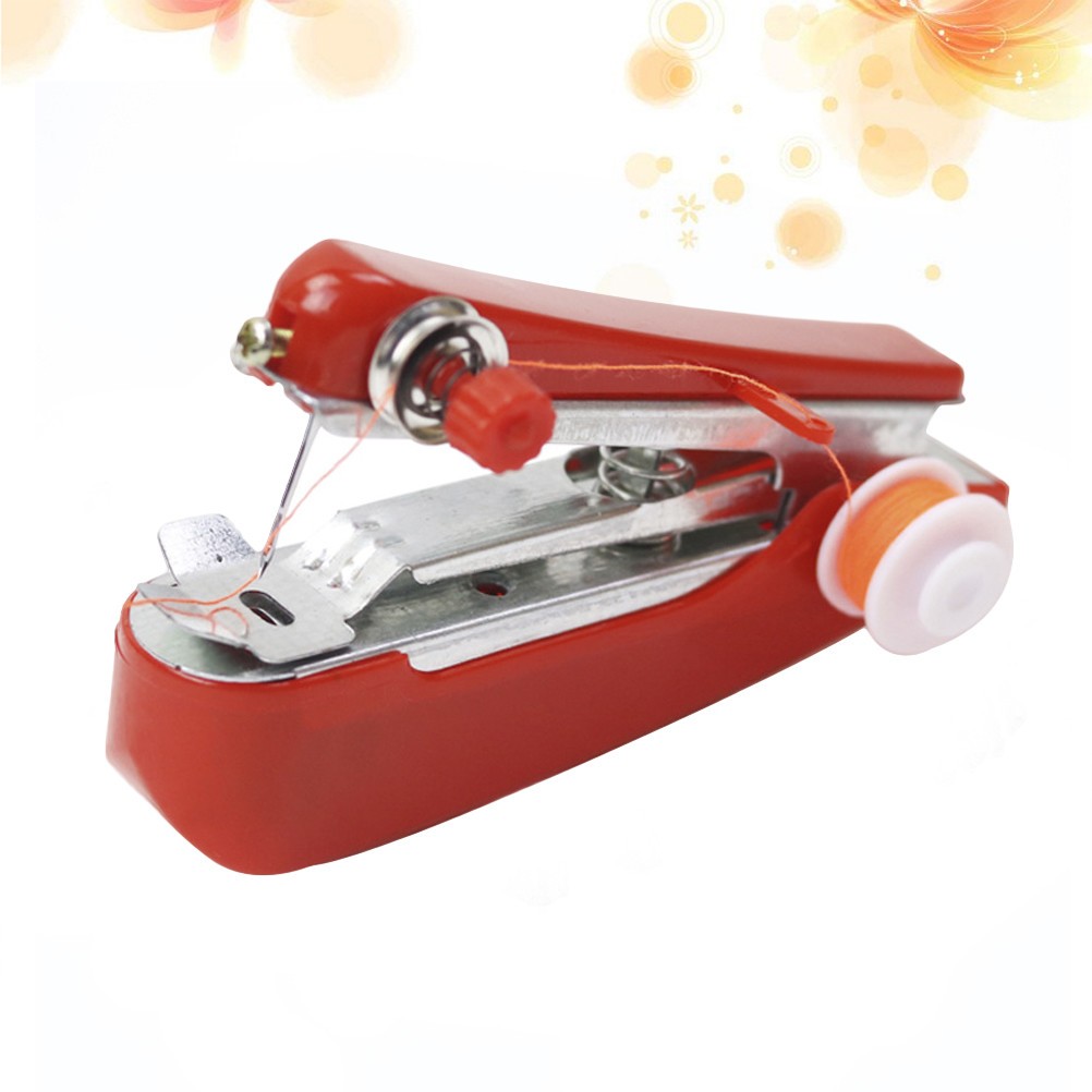 Portable Mini Sewing Machine Travel Hand Held Device Miniature Manual Machines