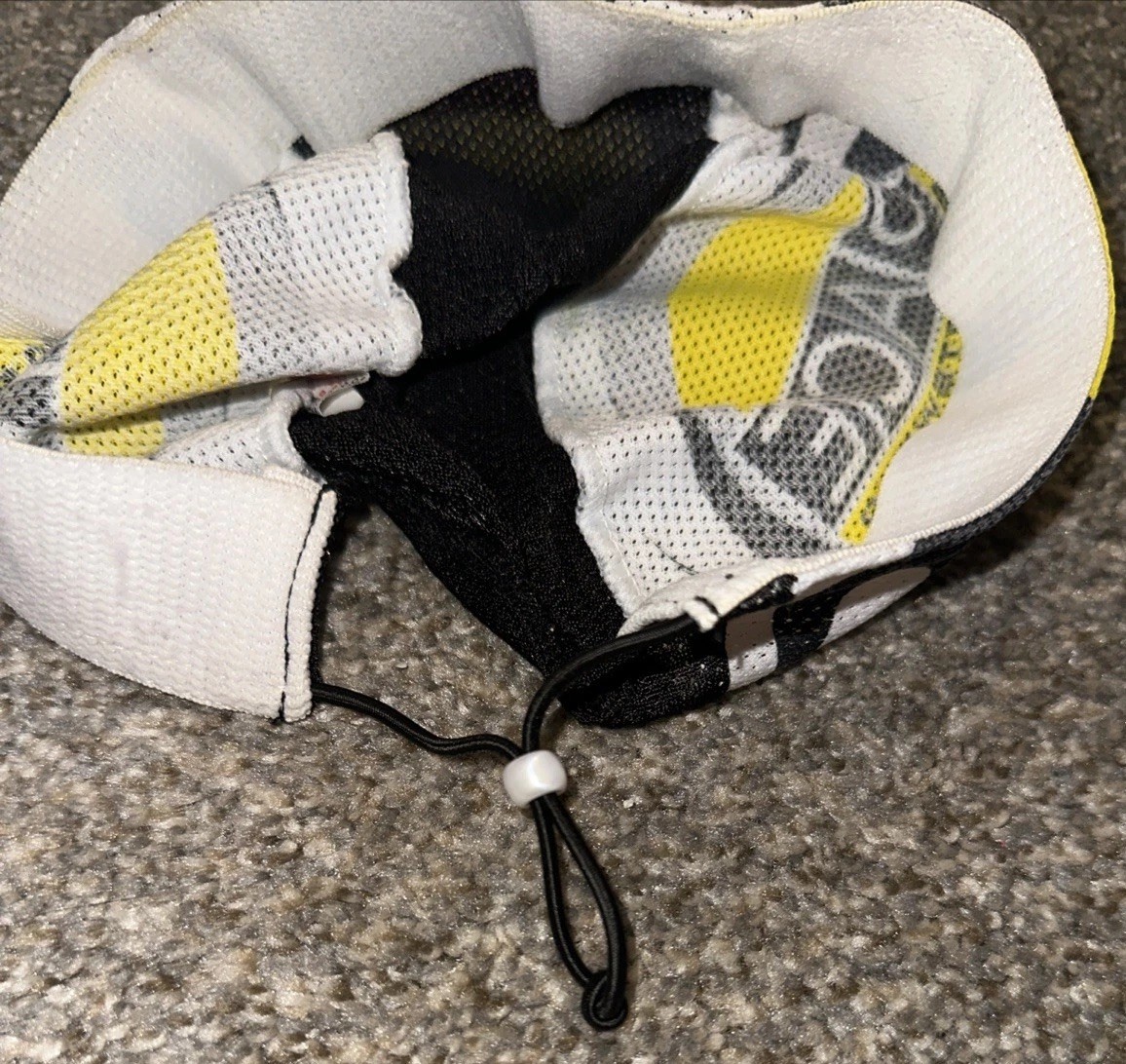 Pace Sportswear Cycling Hat Cap Adjustable Yellow Black OSFA