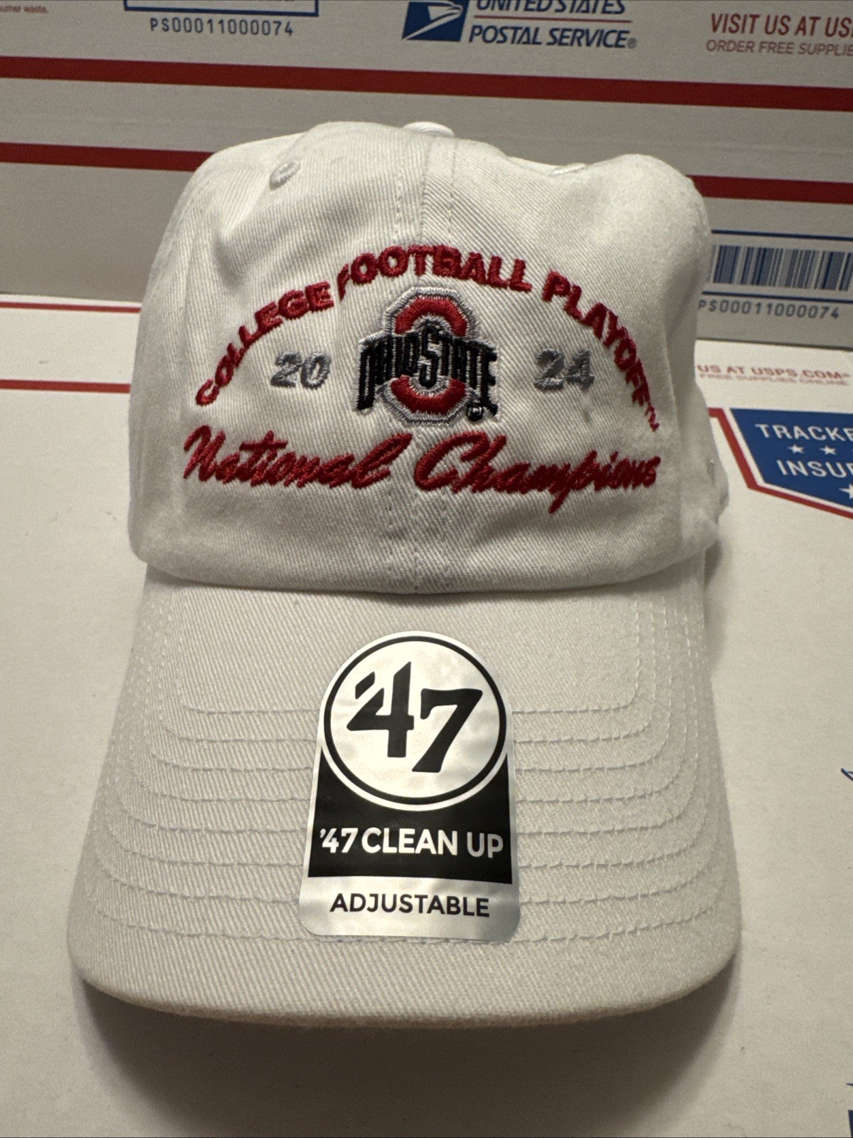 '47 Brand Ohio State Buckeyes 2024 National Champions Clean Up Hat Adjustable