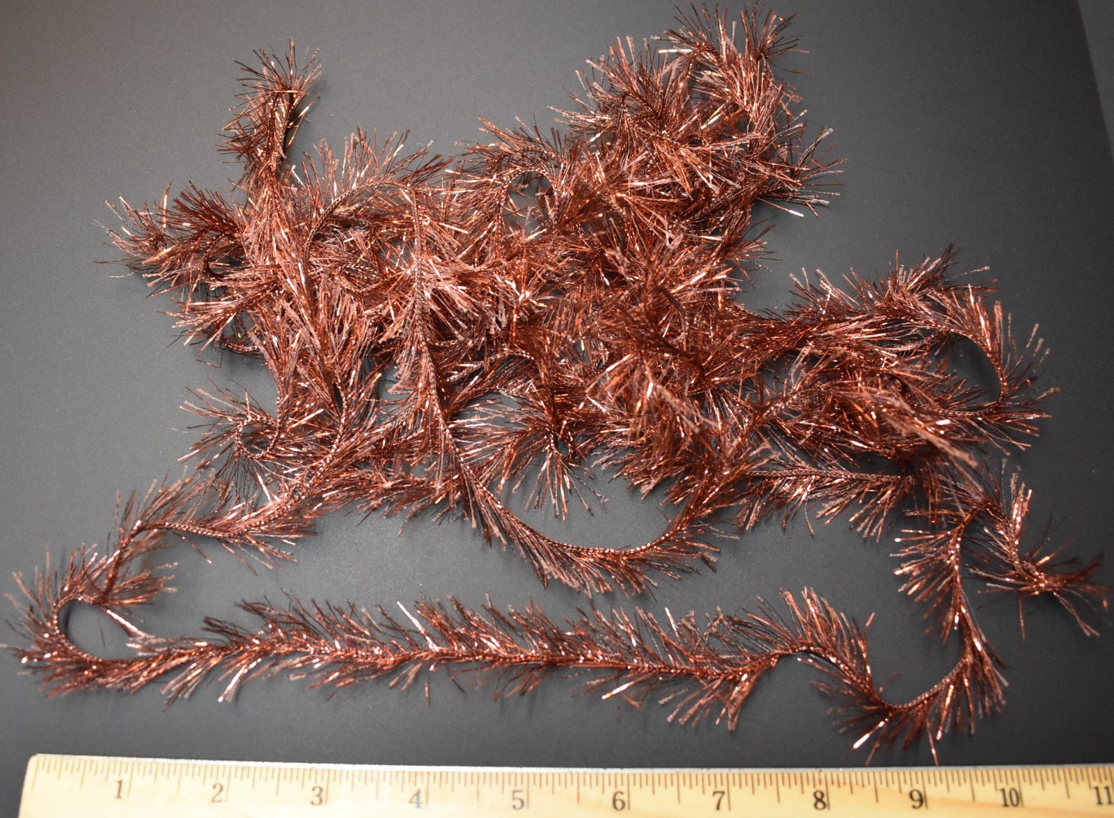 4  Yards COPPER DAZZLE Crystal Ice Hackle Feather Replacement for Fly Tying