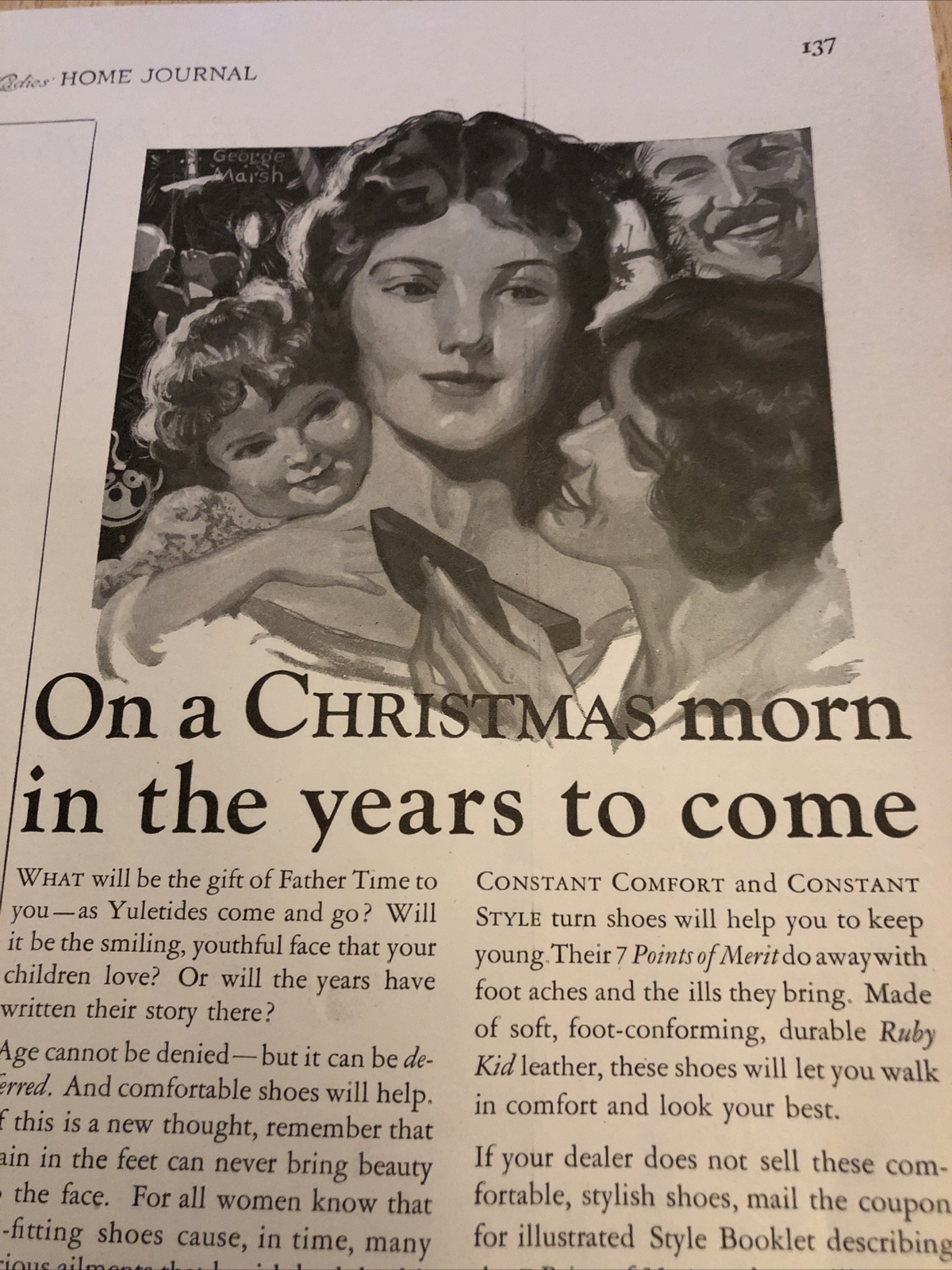 1926 Magazine Advertisement Print Page Constant Comfort And Constant Style Shoes