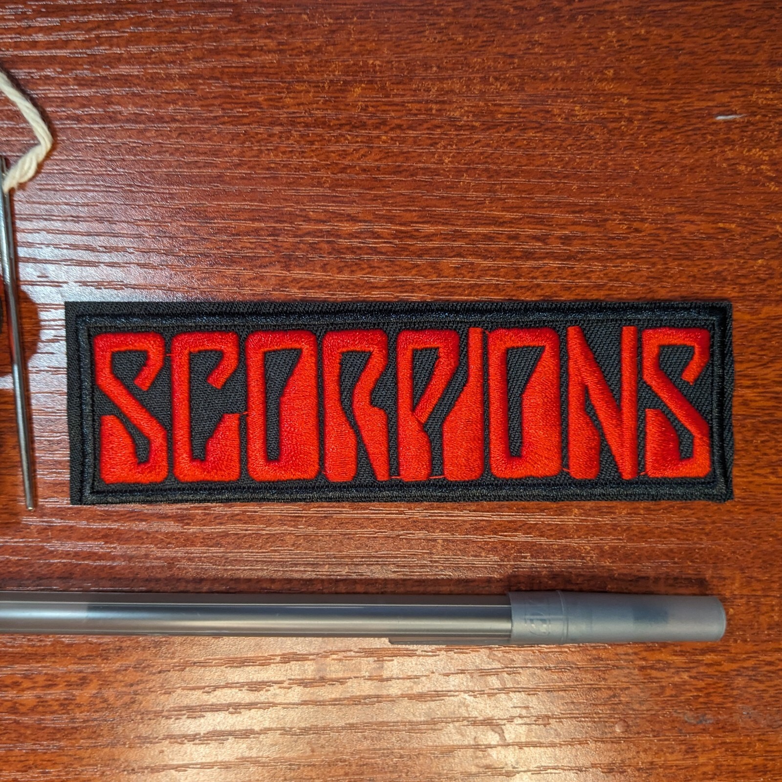 Scorpions Patch Hard Rock Band Heavy Metal Music Embroidered Iron On 1.25x.5.25"