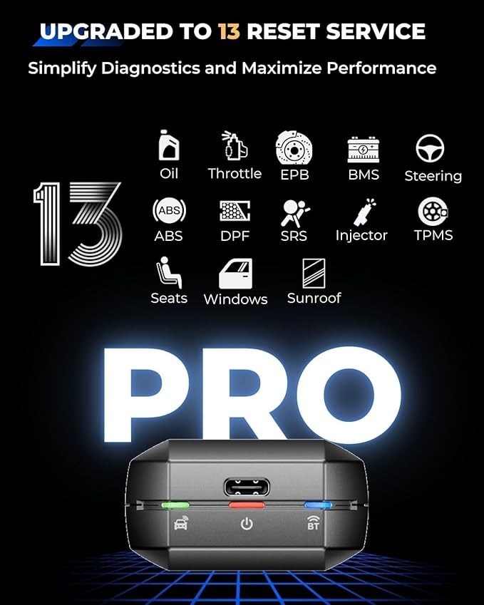 TOPDON Topscan PRO Bidirectional Bluetooth OBD2 Scanner IMMO Key Programmer Auto
