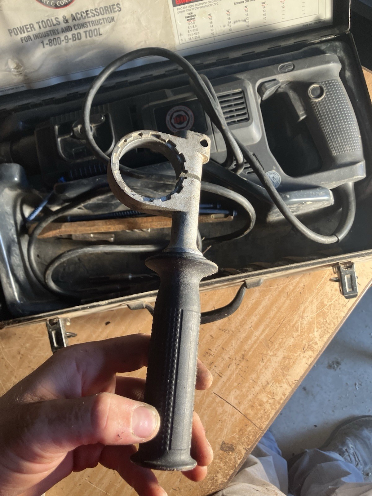 Electric Hammer Drill with Case and Accessories