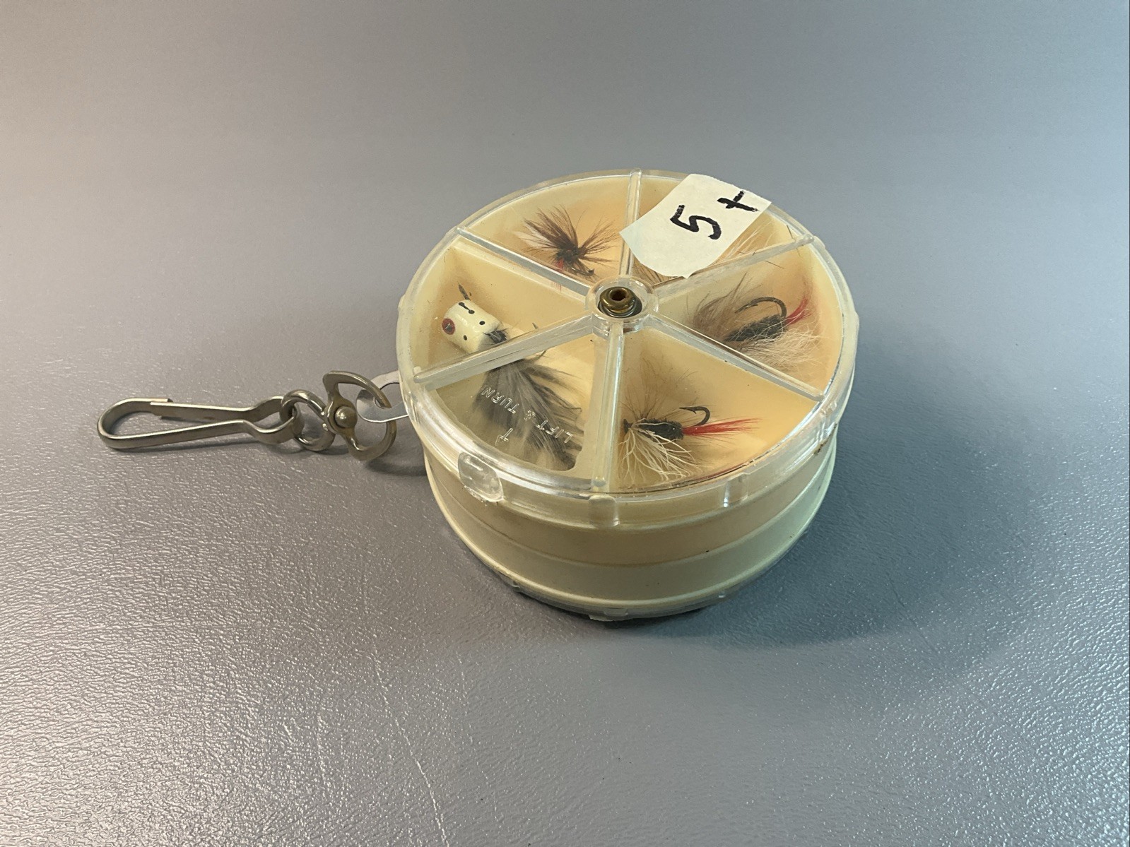 FLIES FOR FLY FISHING, (13) FAVORITE TROUT FLIES IN CARRYING CASE. (S884)