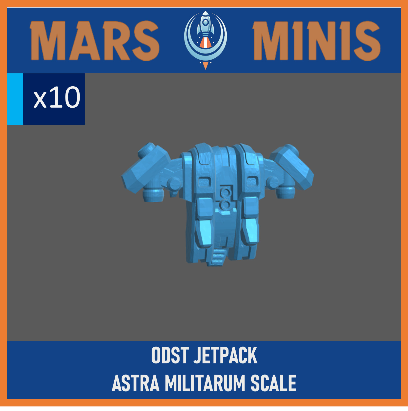 Guard size ODST JETPACK (x10) compatible with astra militarum
