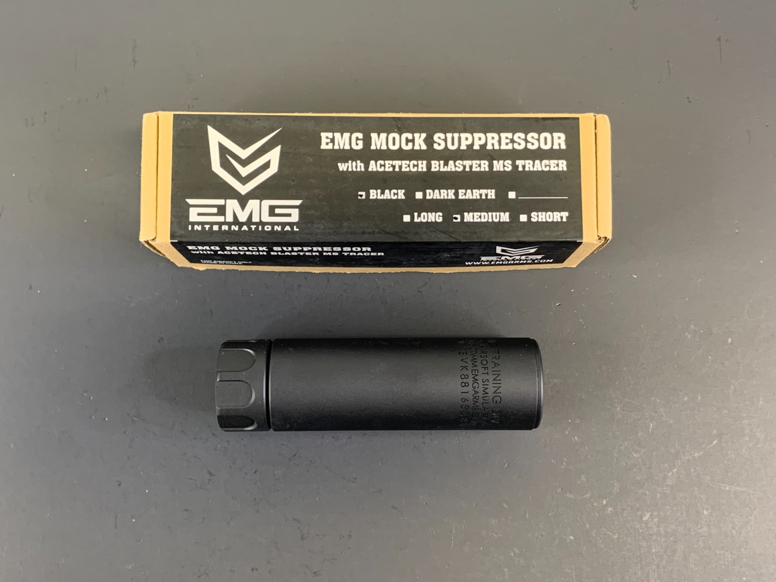 EMG Guardian BARREL EXTENSION Unit (Color: Black / Mid) AIRSOFT