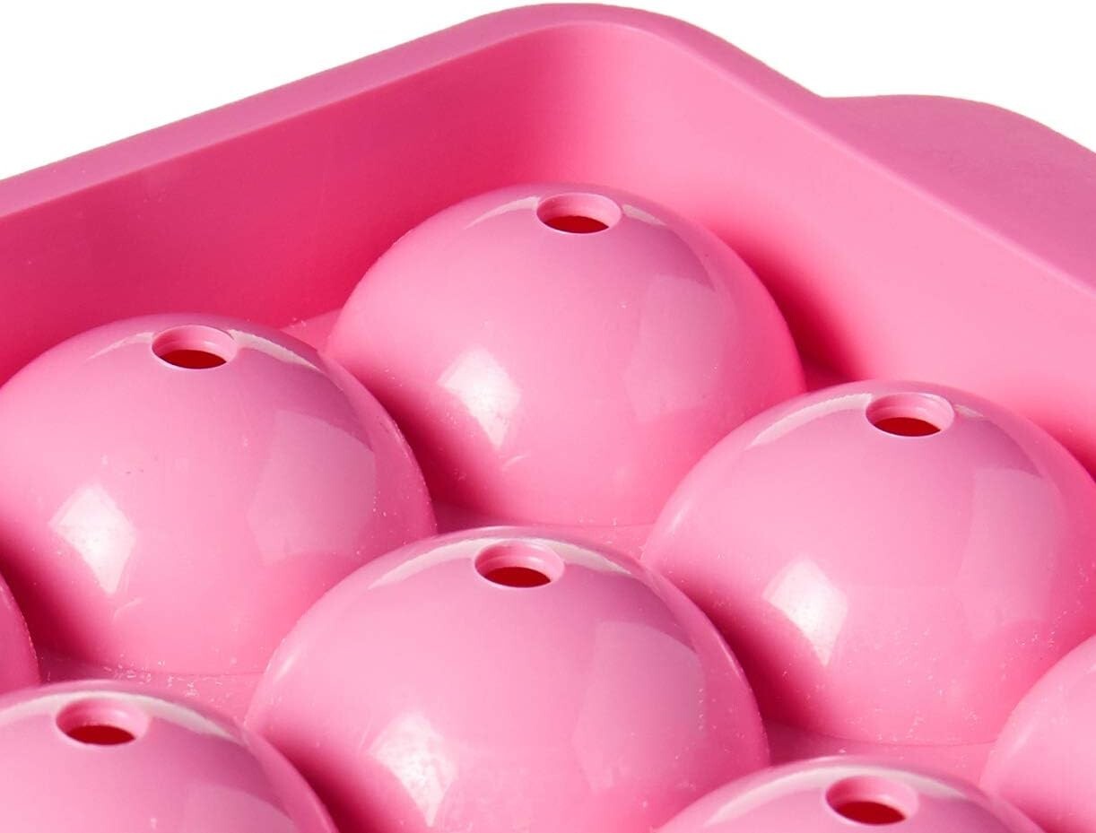 Gourmac Ice Ball Tray, Large, Pink (324PK)
